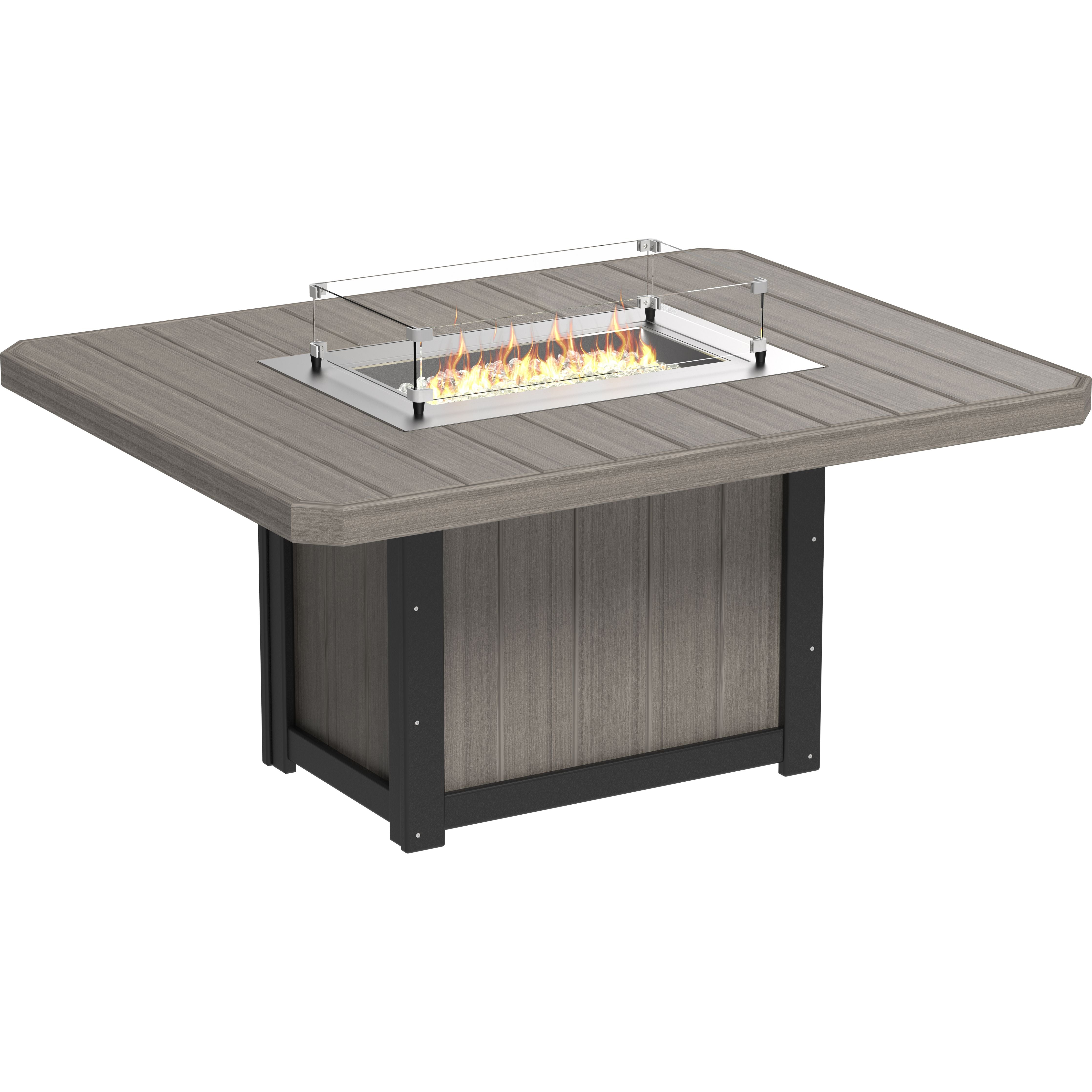 LuxCraft Lumin Fire Table 62 Rectangular