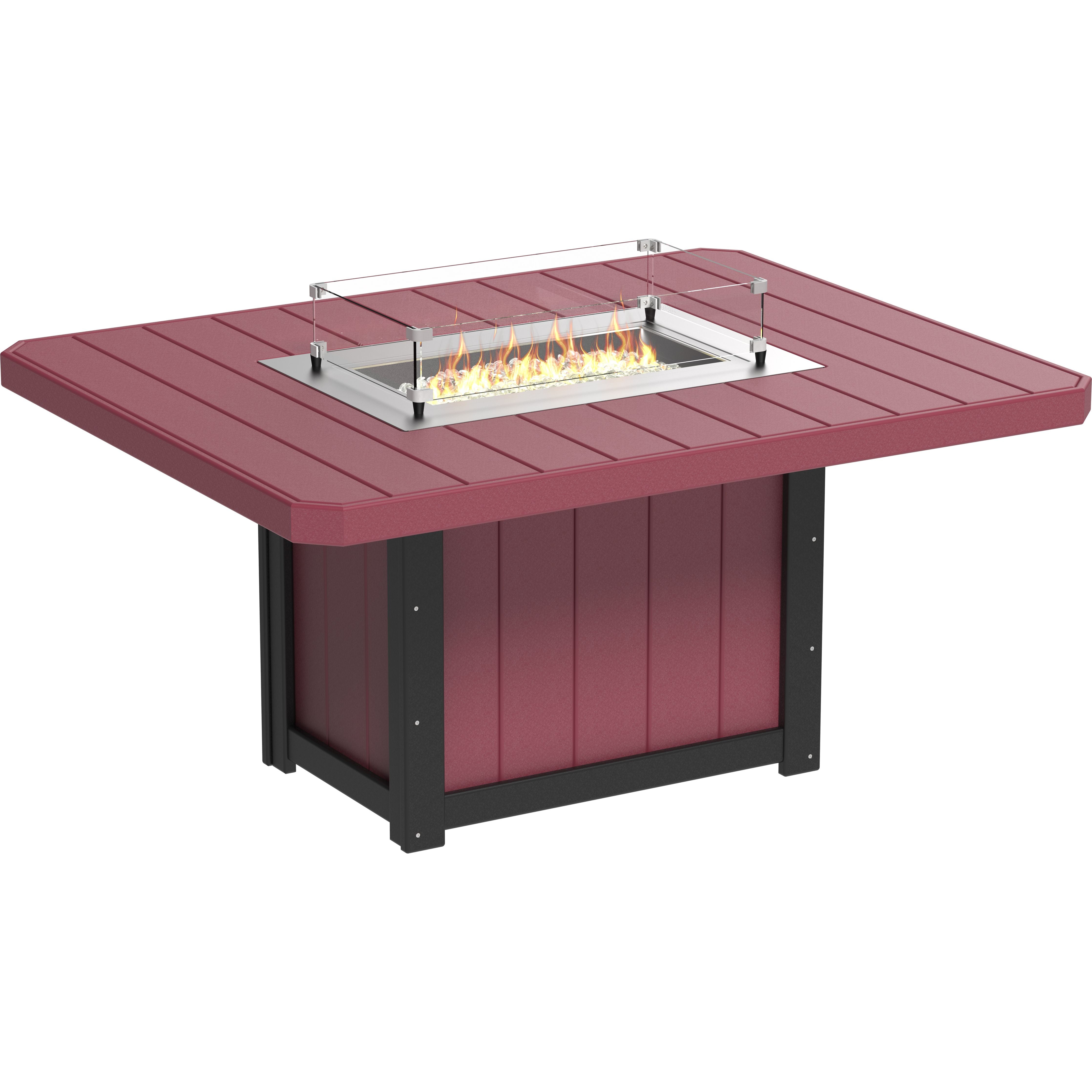 LuxCraft Lumin Fire Table 62 Rectangular