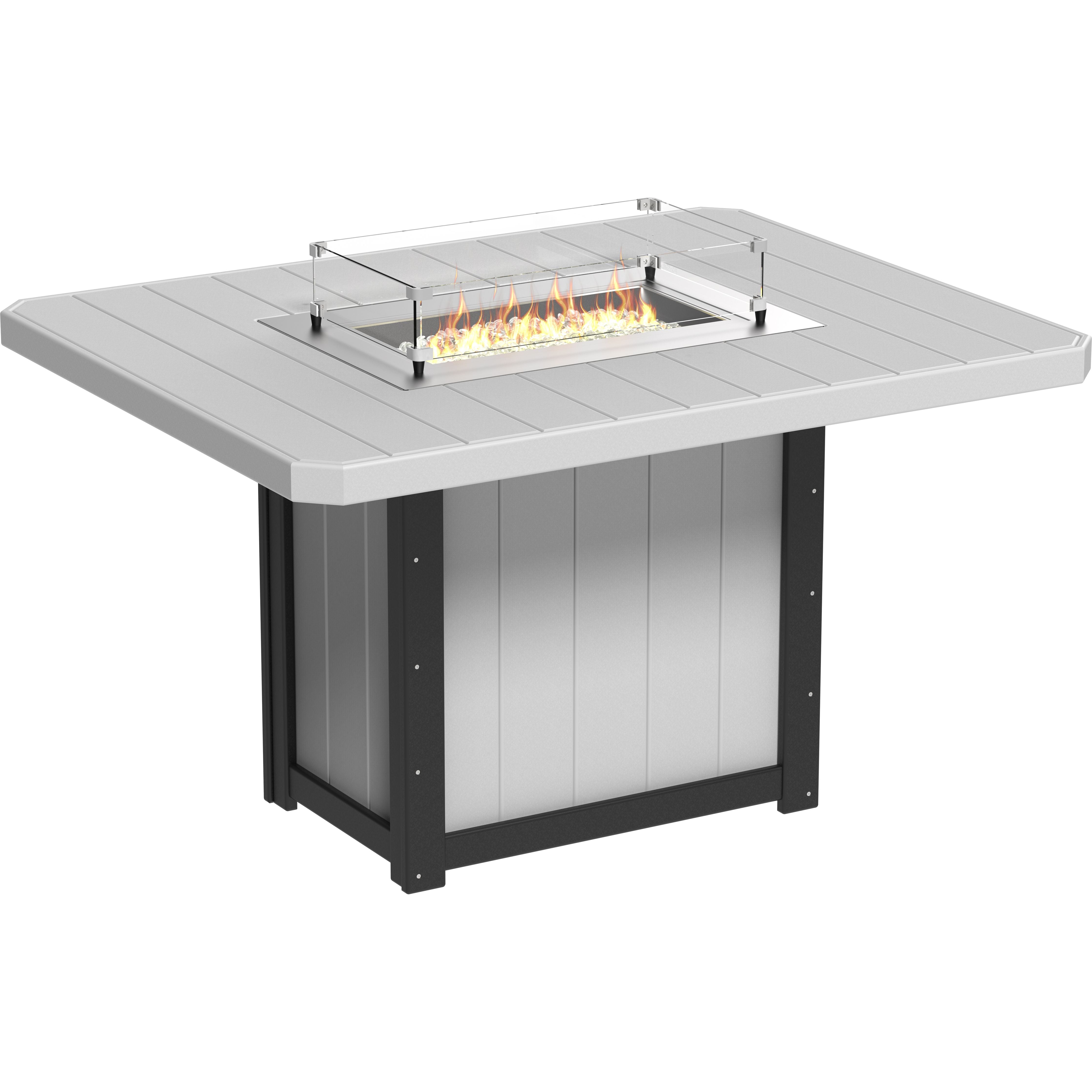 LuxCraft Lumin Fire Table 62 Rectangular