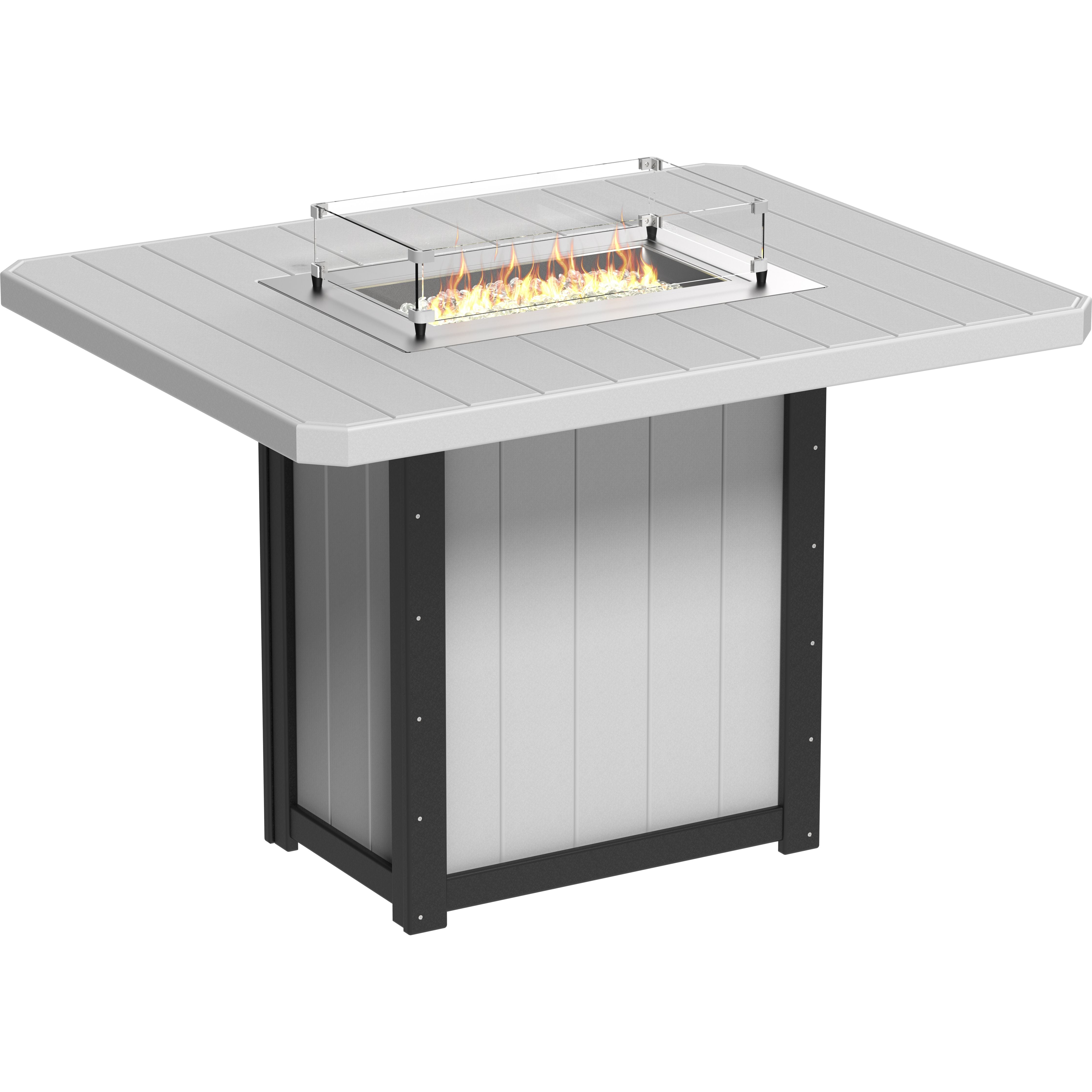 LuxCraft Lumin Fire Table 62 Rectangular