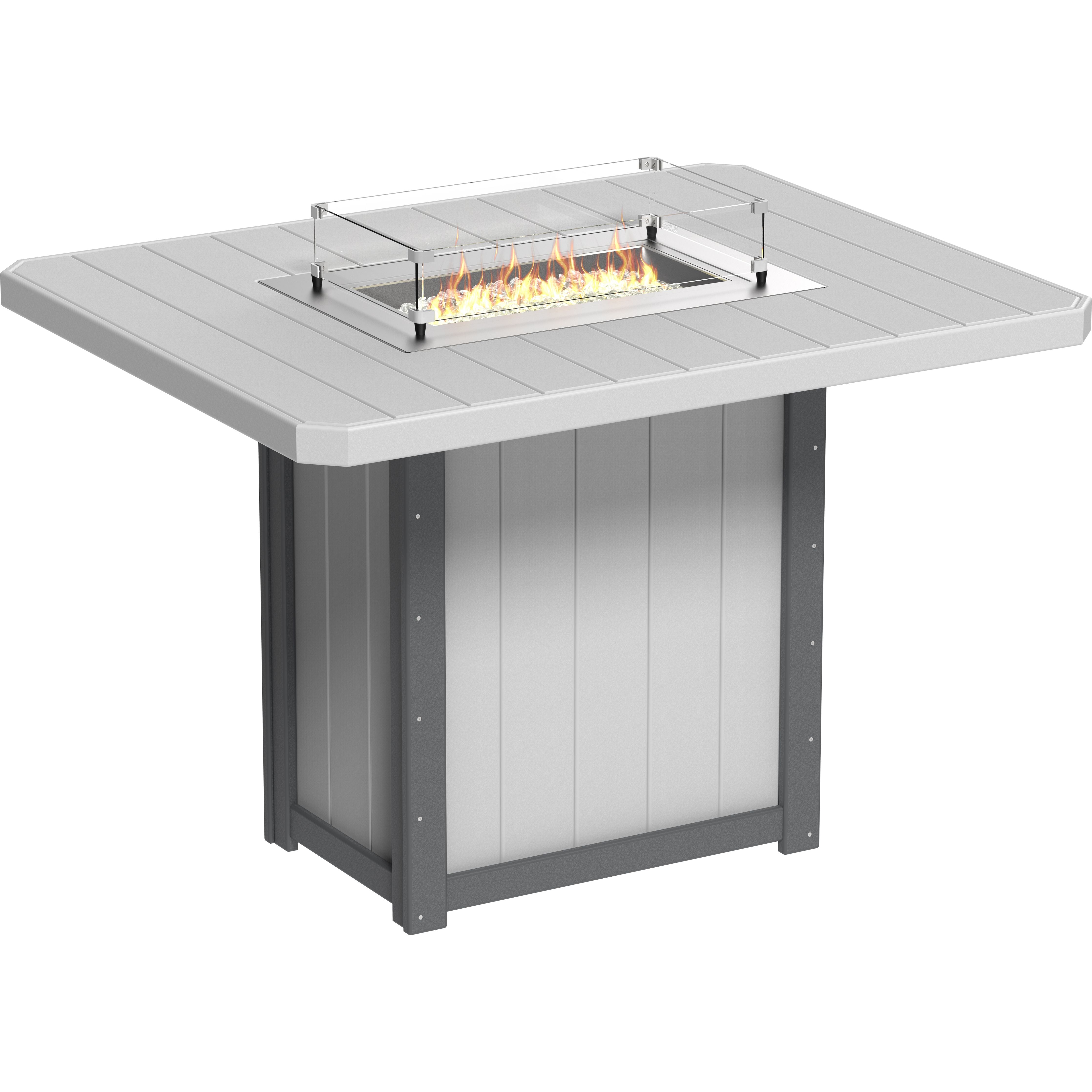 LuxCraft Lumin Fire Table 62 Rectangular
