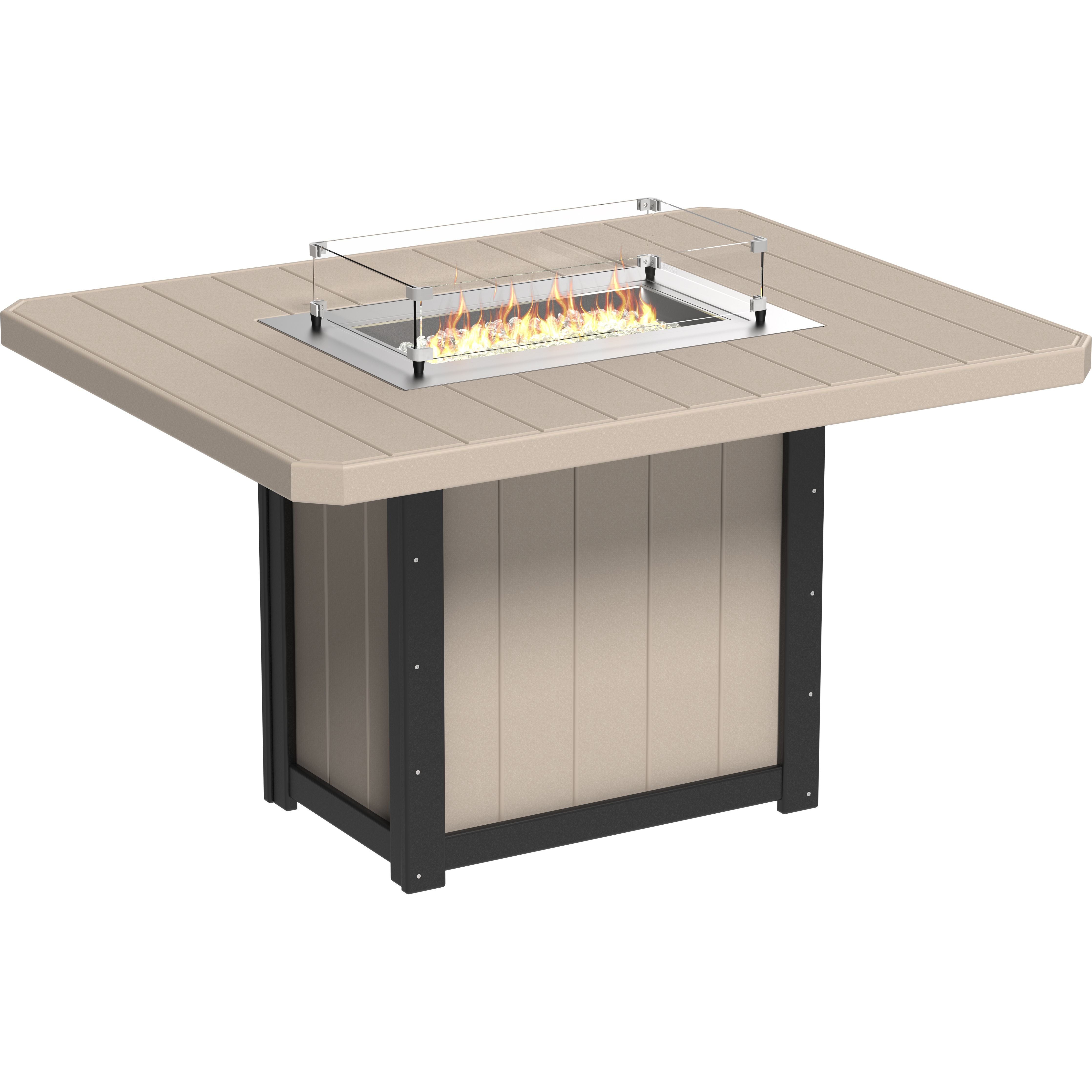 LuxCraft Lumin Fire Table 62 Rectangular