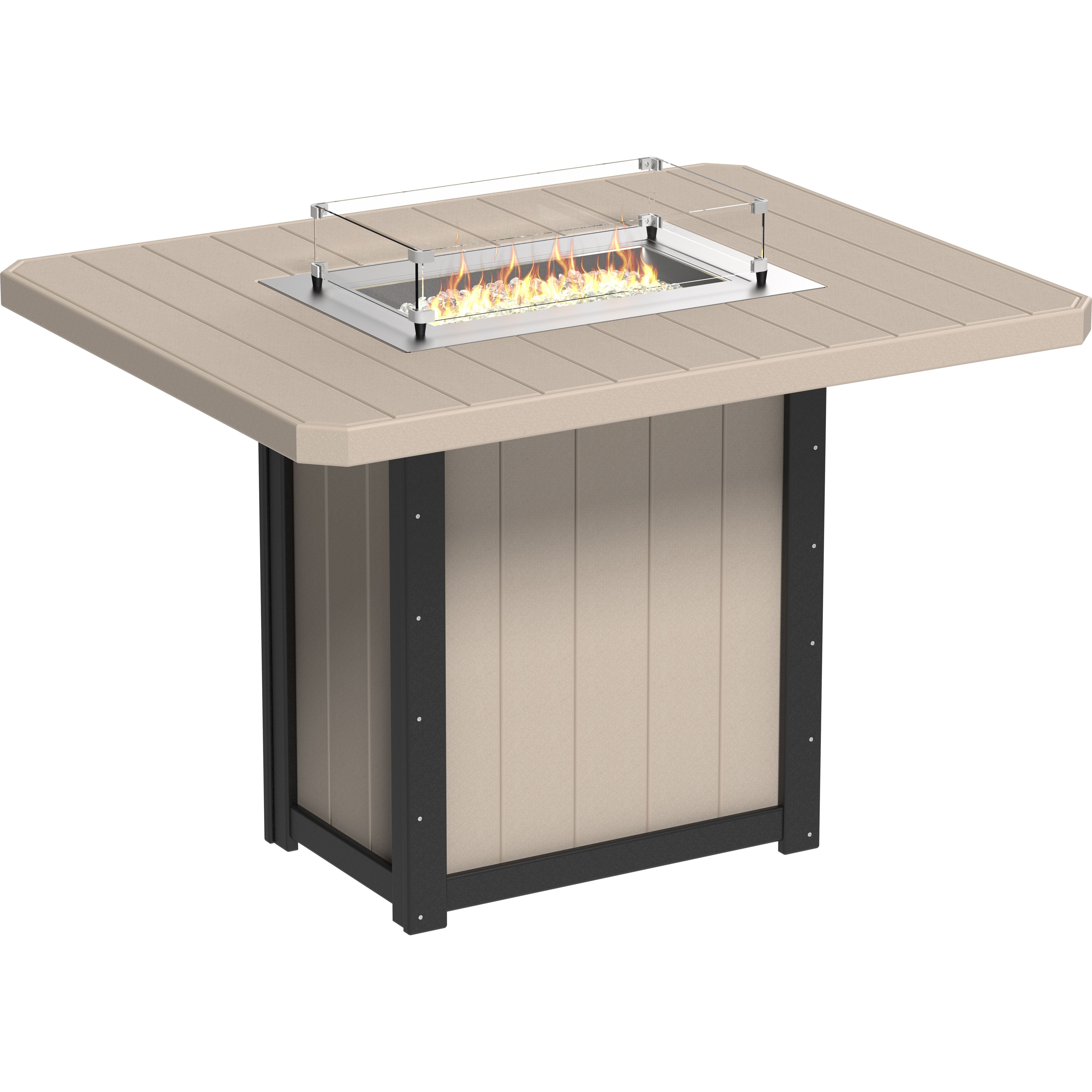 LuxCraft Lumin Fire Table 62 Rectangular