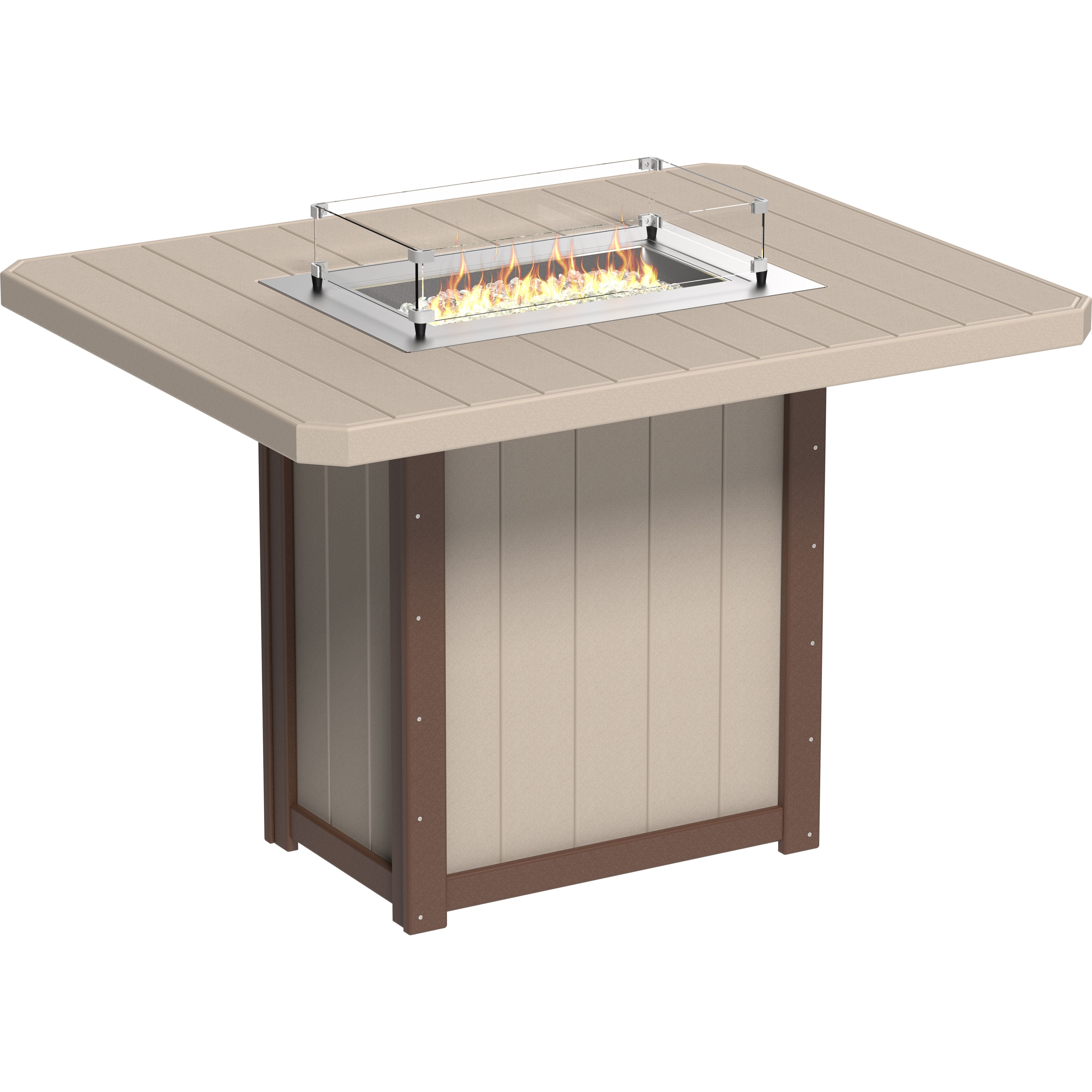 LuxCraft Lumin Fire Table 62 Rectangular