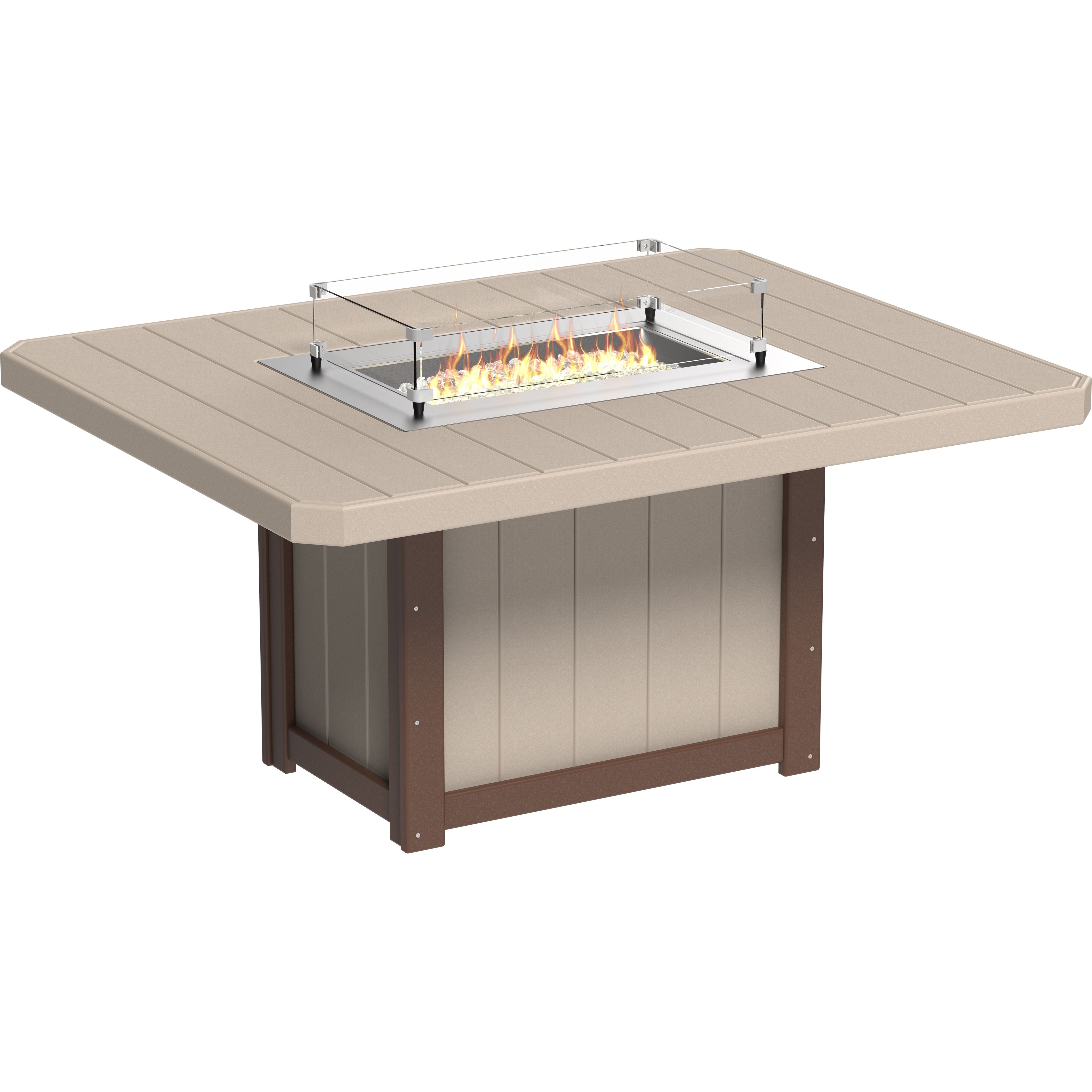 LuxCraft Lumin Fire Table 62 Rectangular