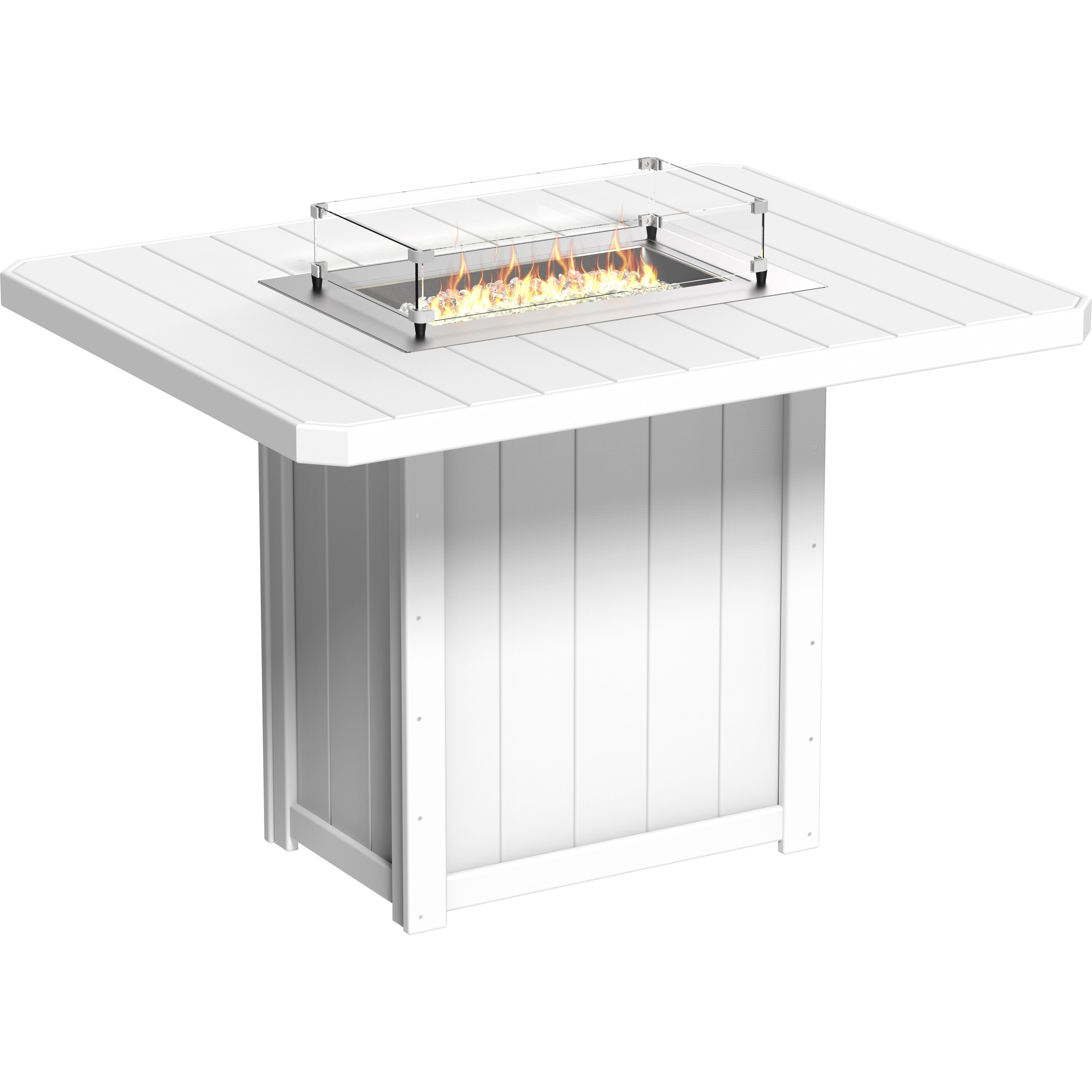 LuxCraft Lumin Fire Table 62 Rectangular