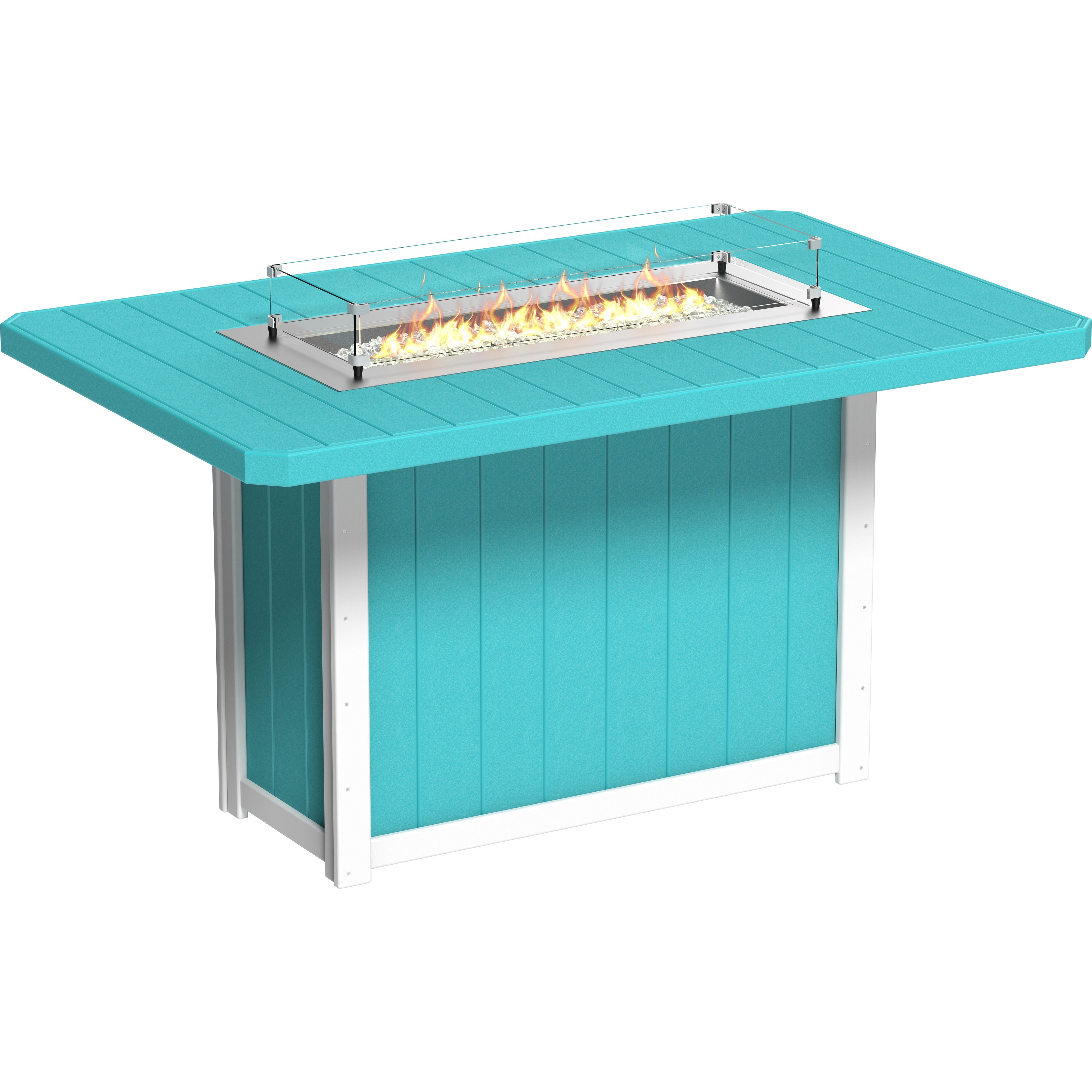 LuxCraft Lumin Fire Table 79 Rectangular