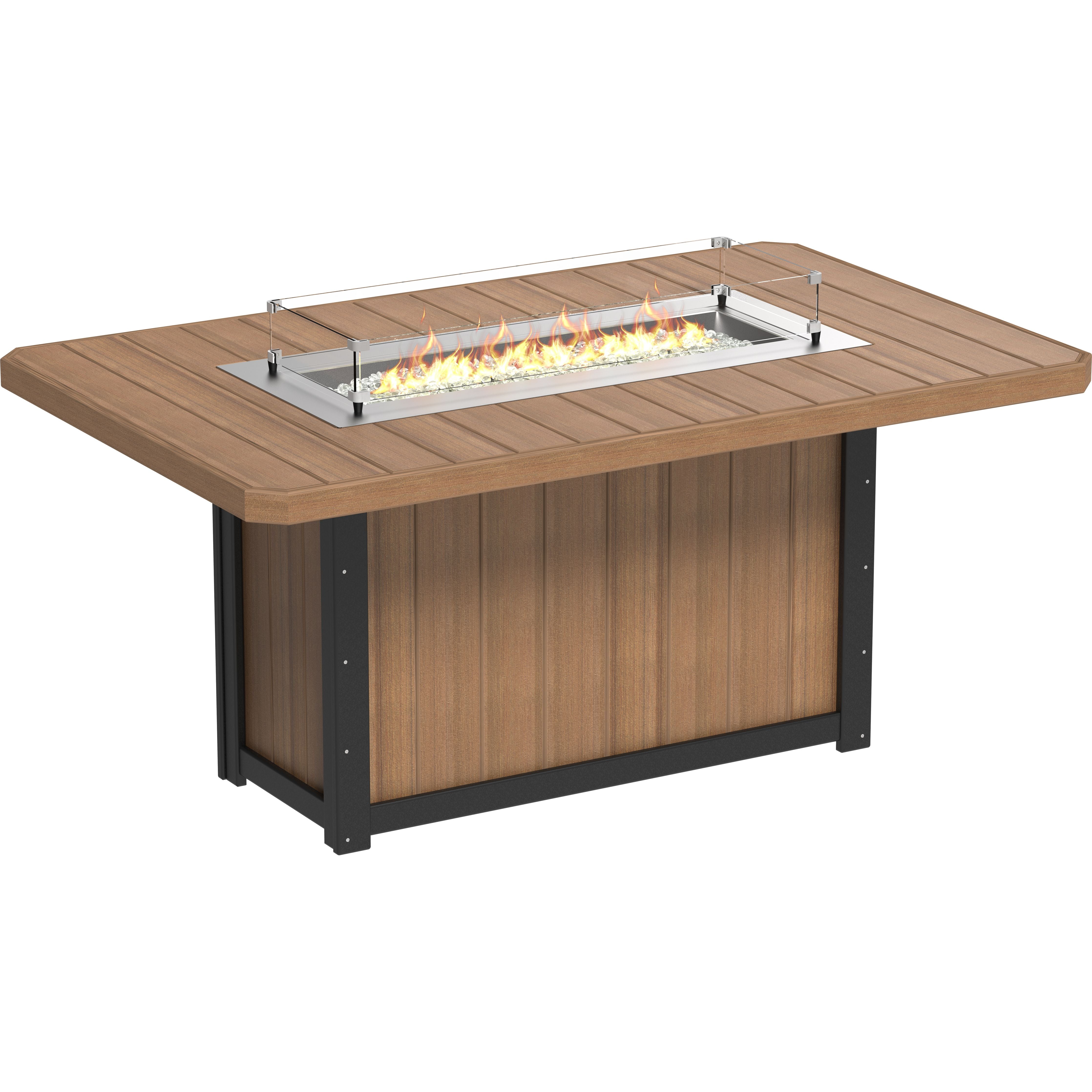 LuxCraft Lumin Fire Table 79 Rectangular