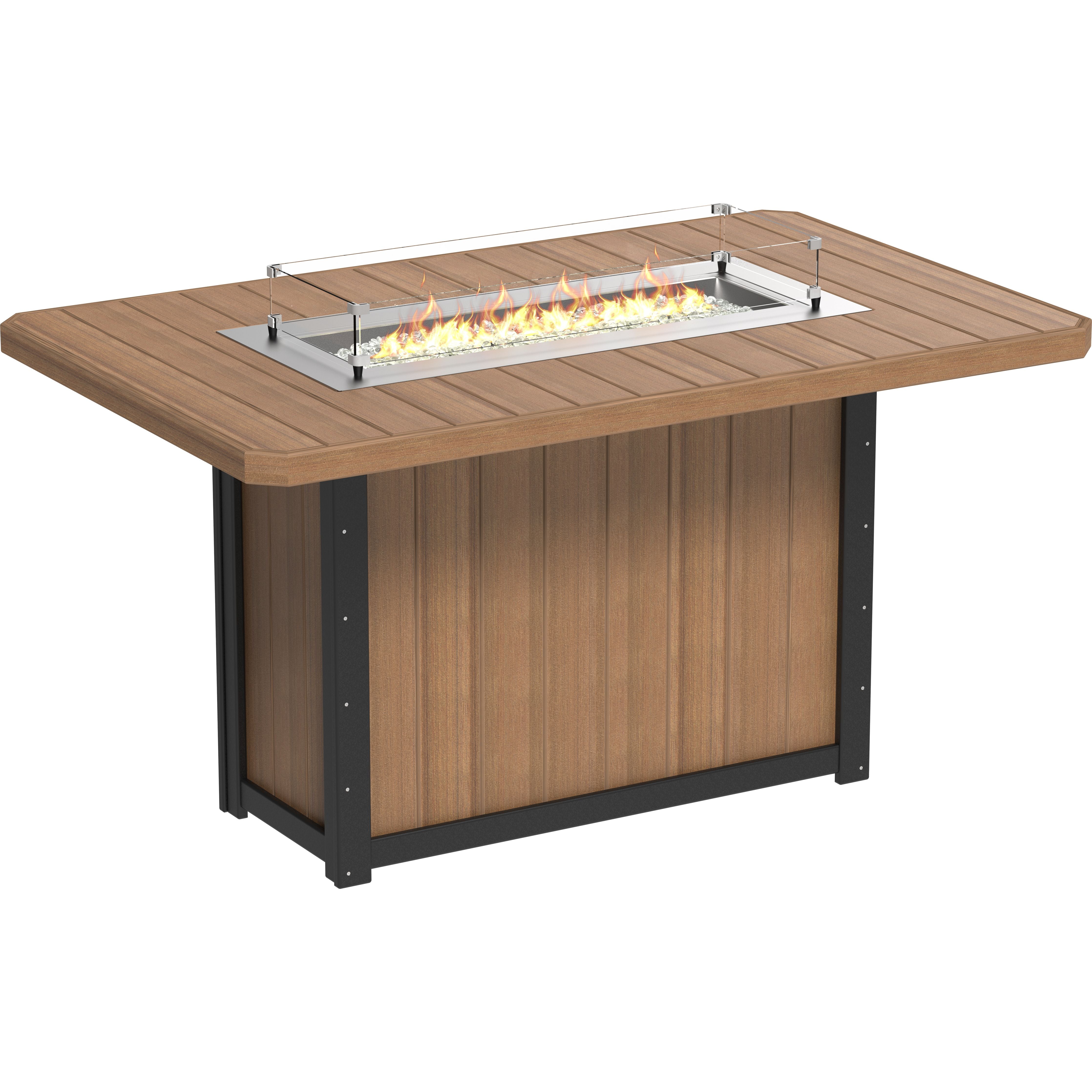 LuxCraft Lumin Fire Table 79 Rectangular