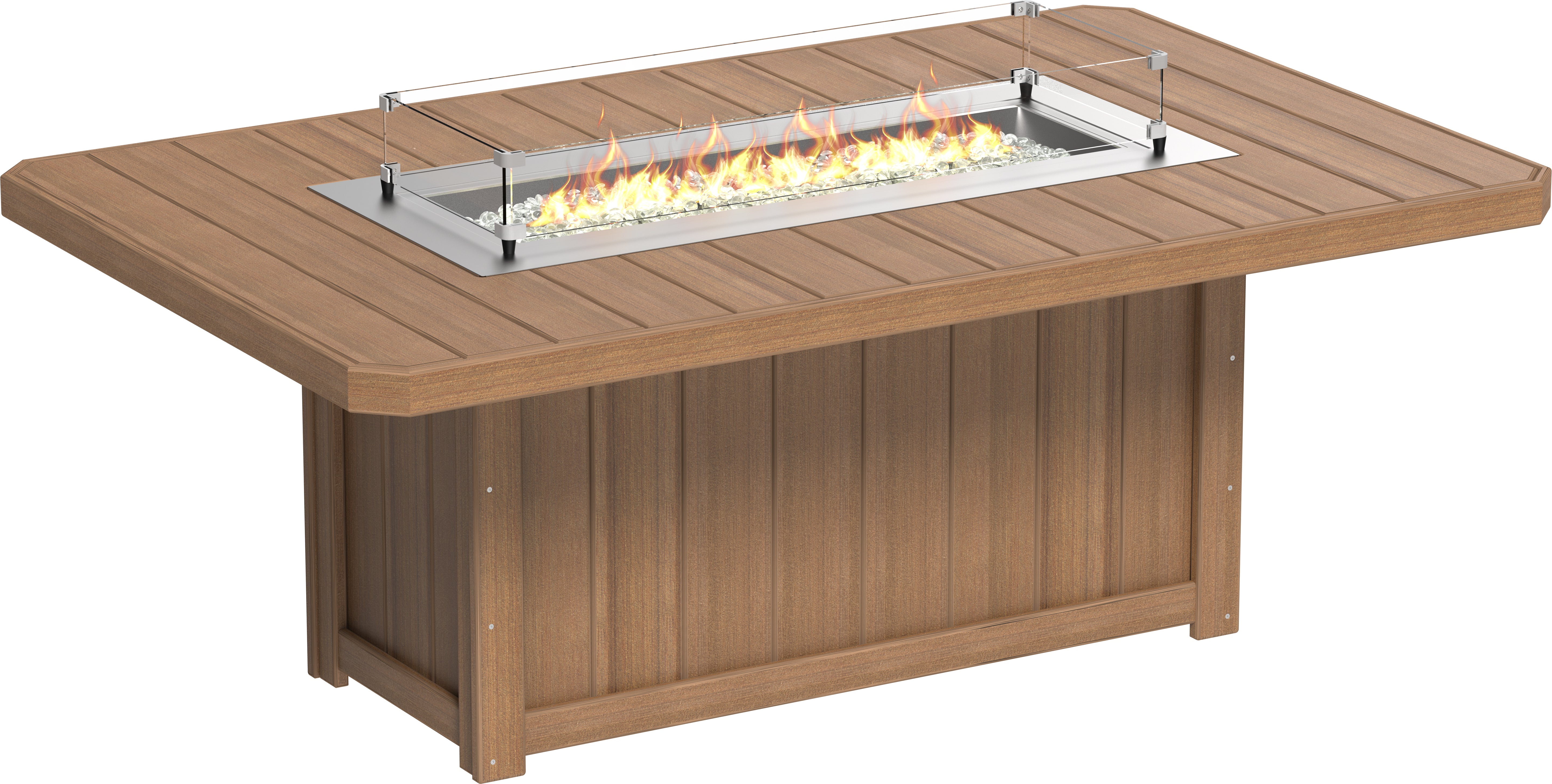 LuxCraft Lumin Fire Table 79 Rectangular