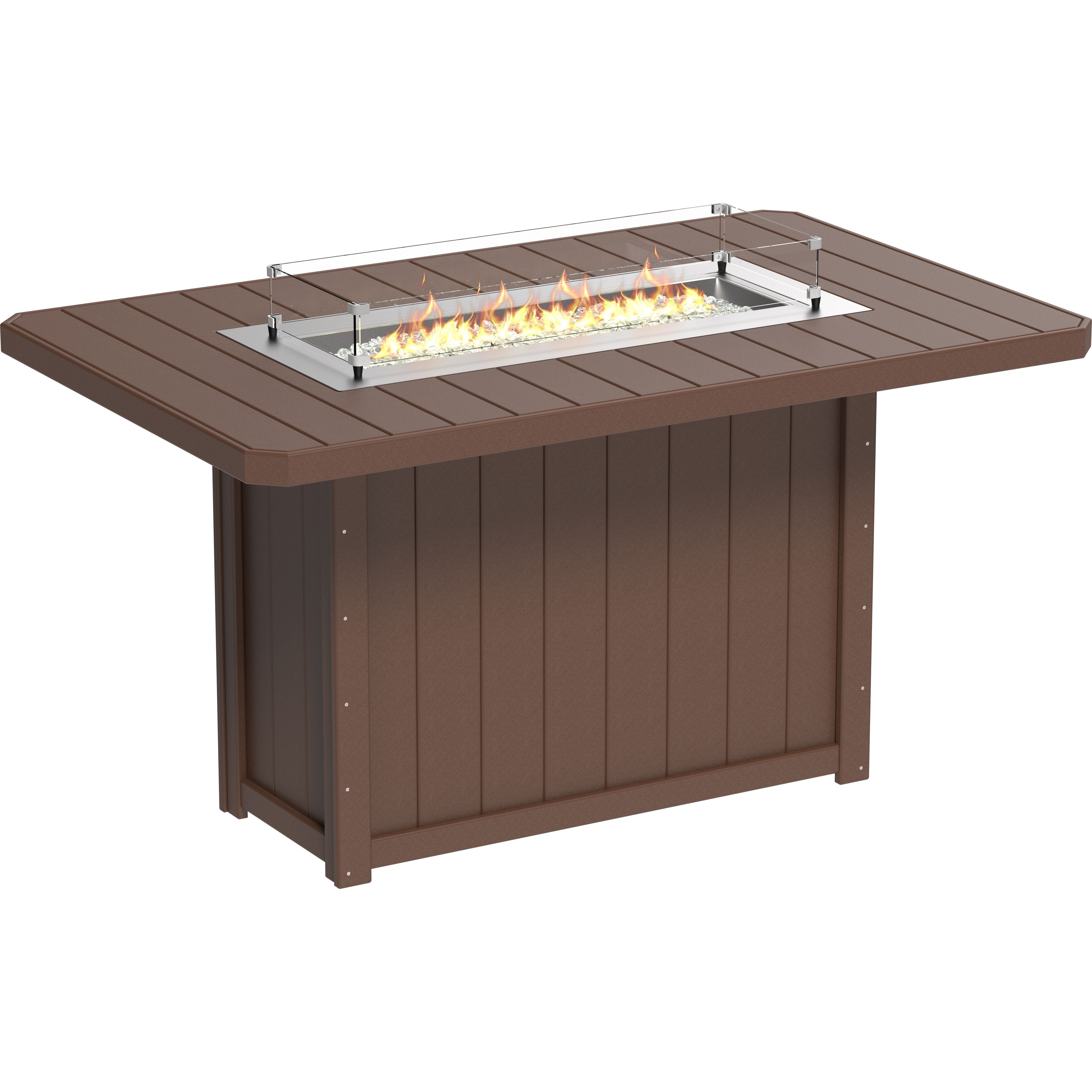 LuxCraft Lumin Fire Table 79 Rectangular
