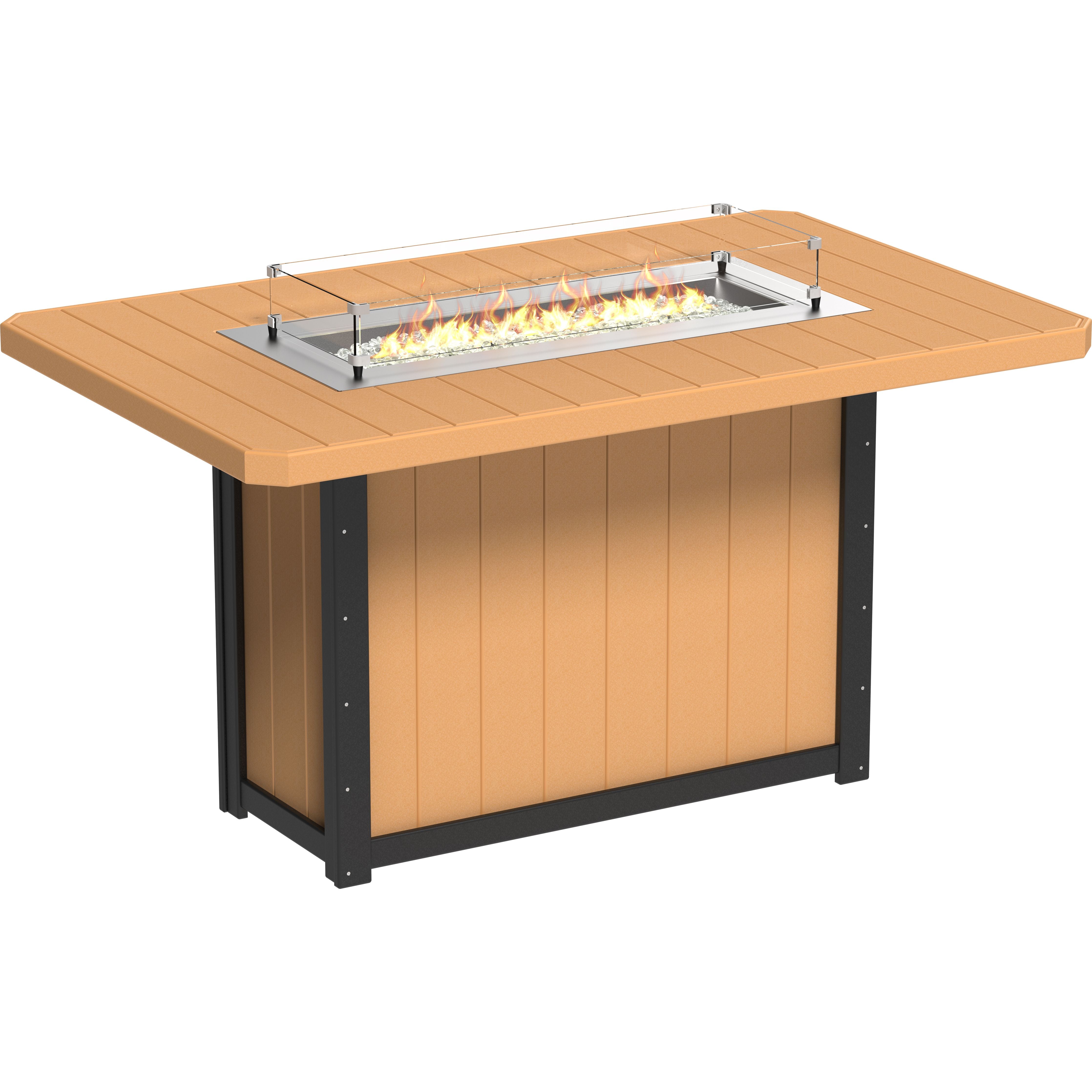 LuxCraft Lumin Fire Table 79 Rectangular