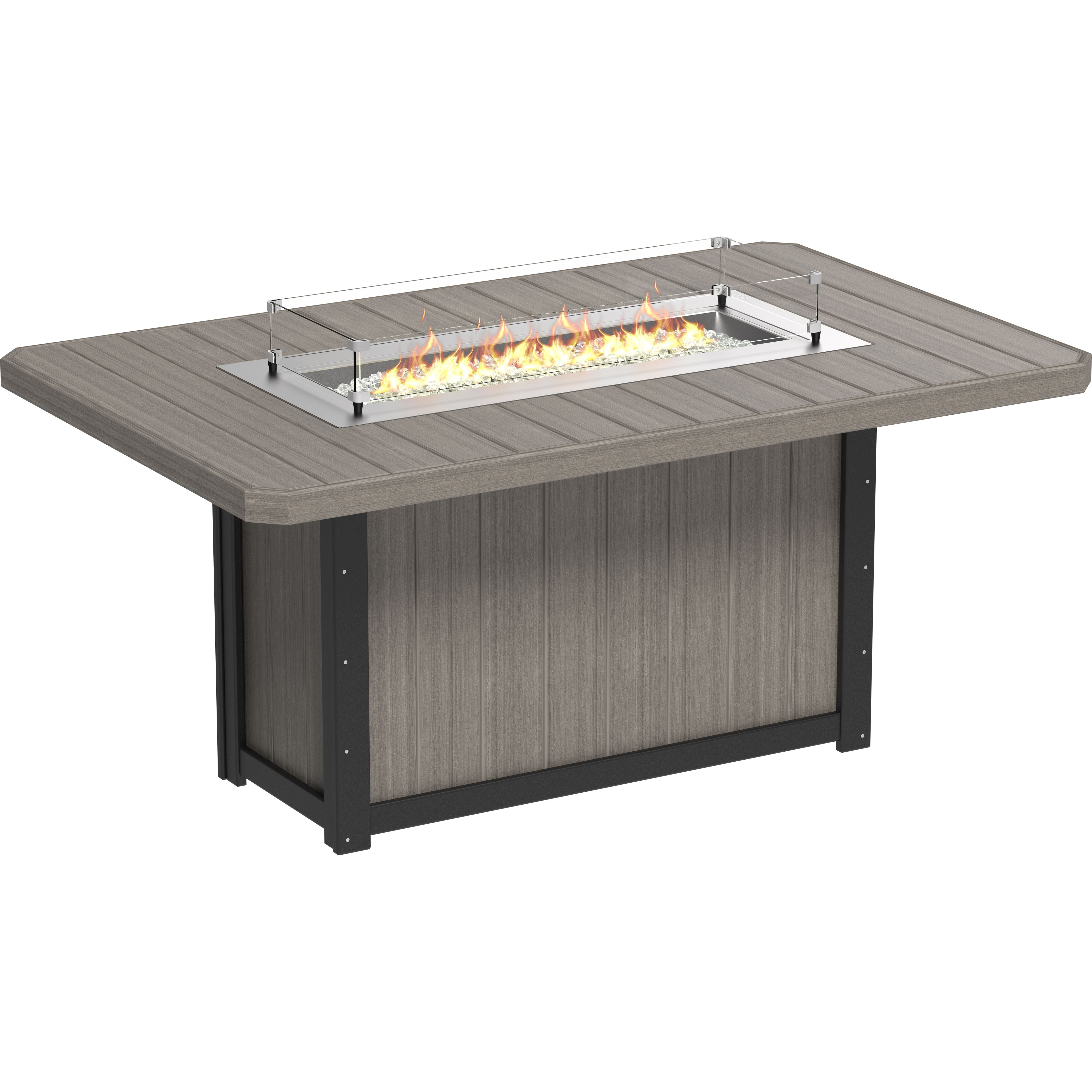 LuxCraft Lumin Fire Table 79 Rectangular