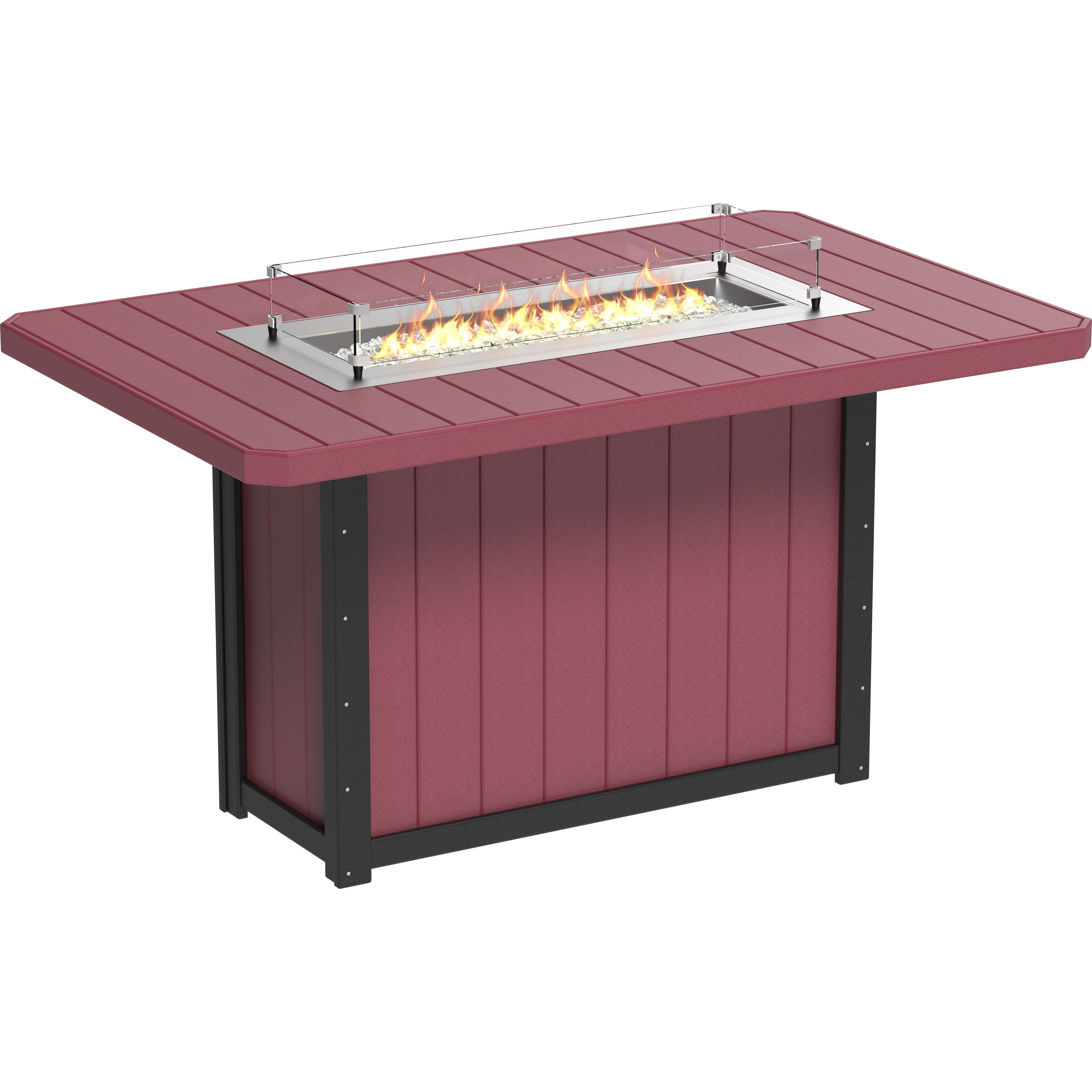 LuxCraft Lumin Fire Table 79 Rectangular