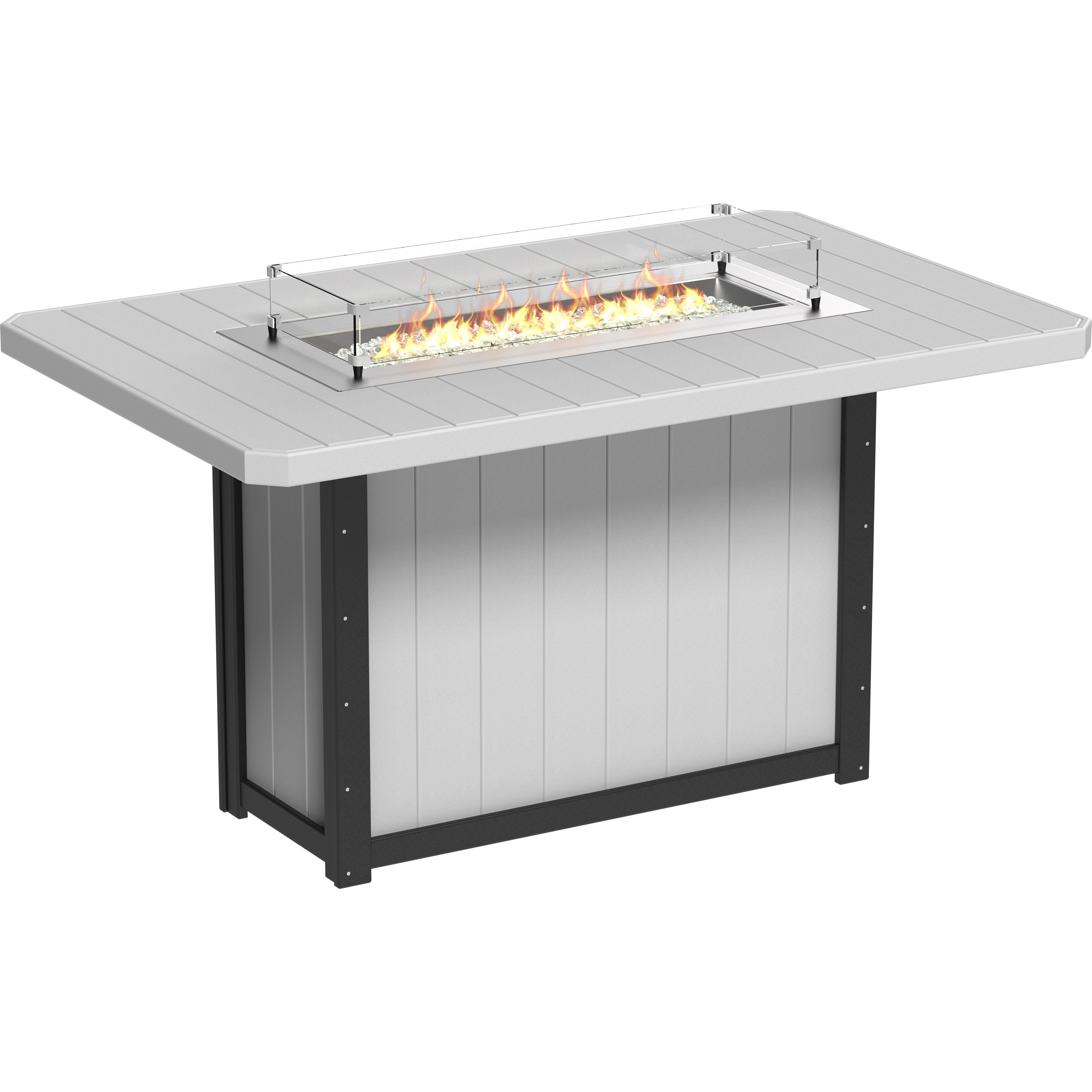 LuxCraft Lumin Fire Table 79 Rectangular