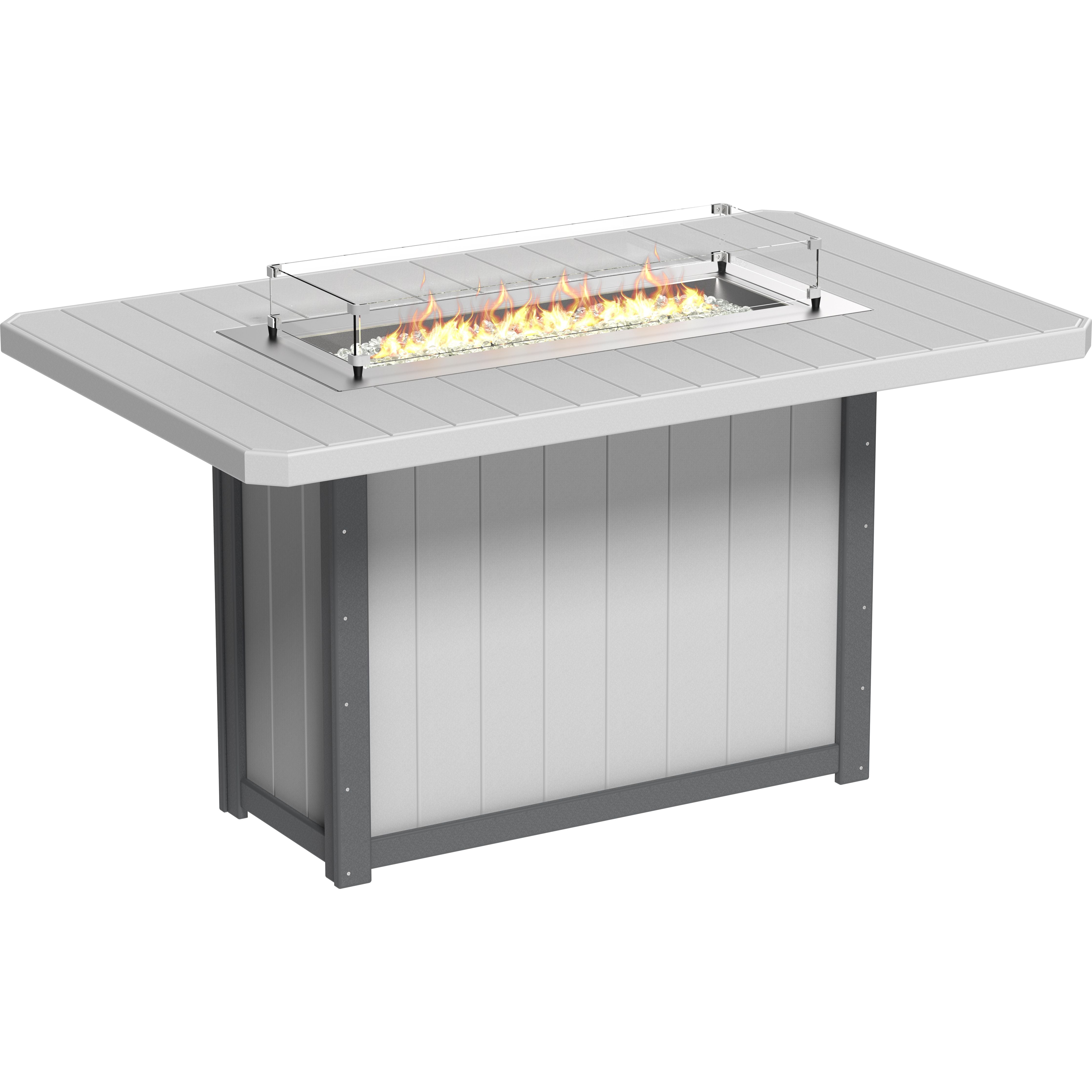 LuxCraft Lumin Fire Table 79 Rectangular