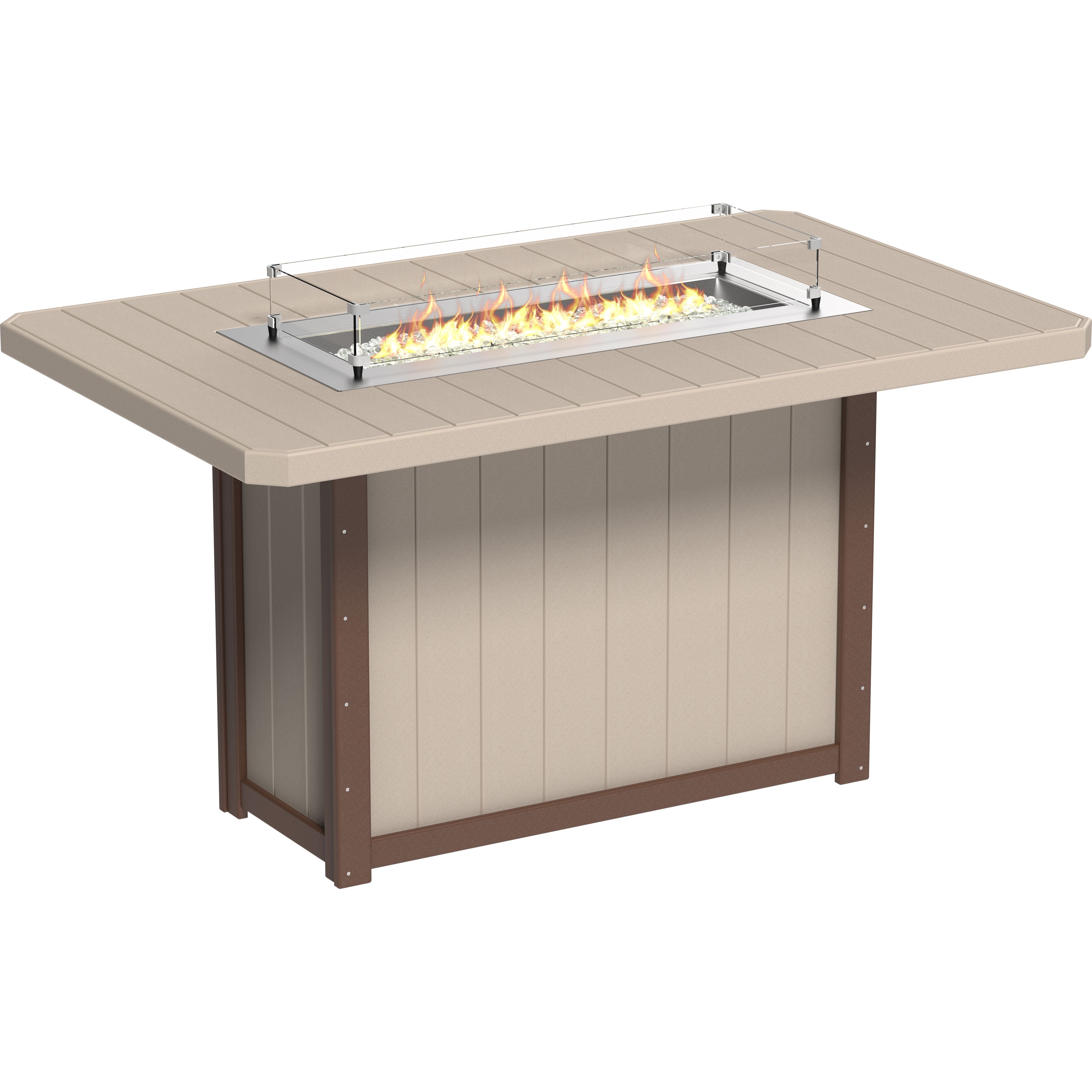LuxCraft Lumin Fire Table 79 Rectangular