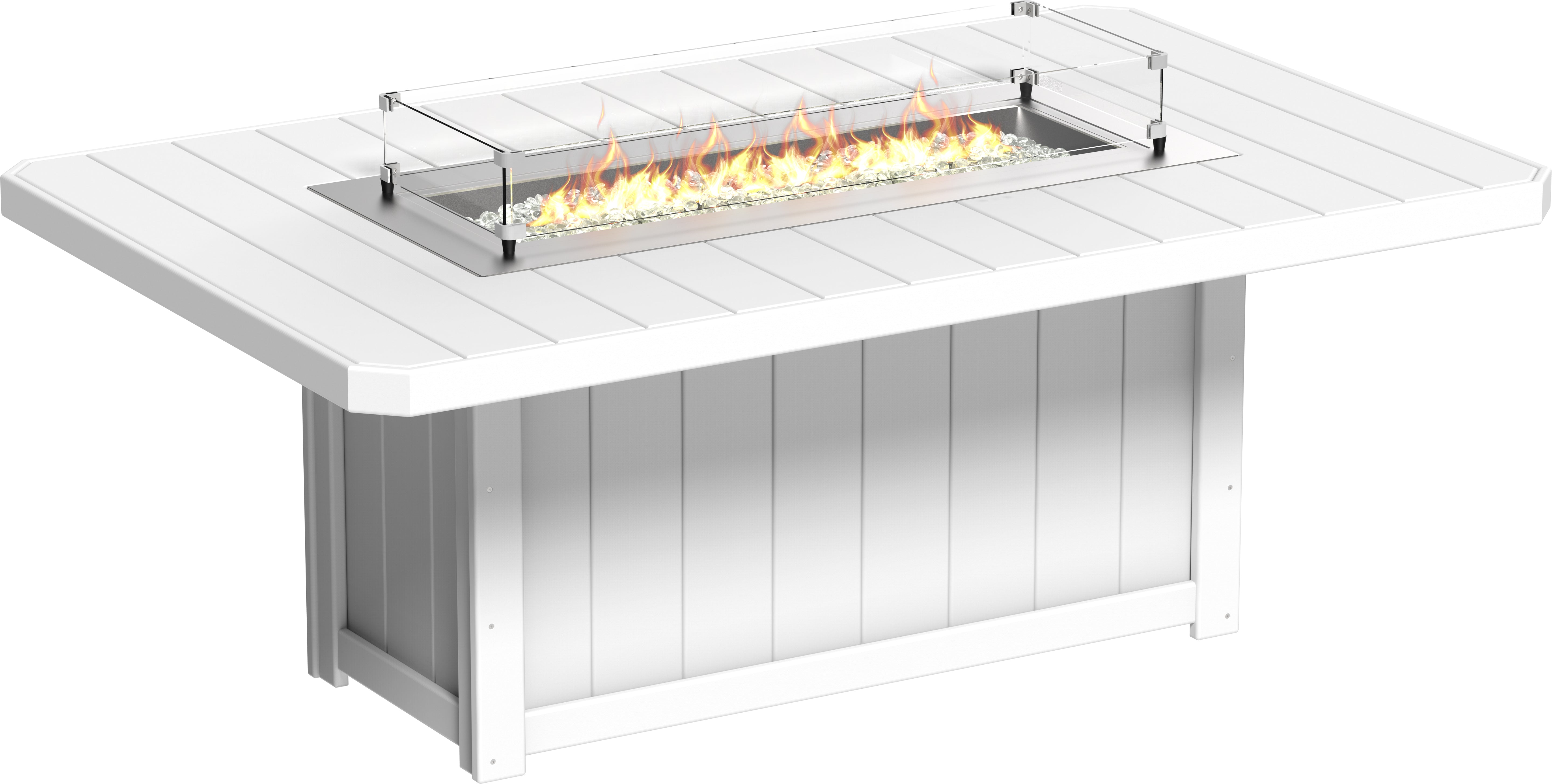 LuxCraft Lumin Fire Table 79 Rectangular