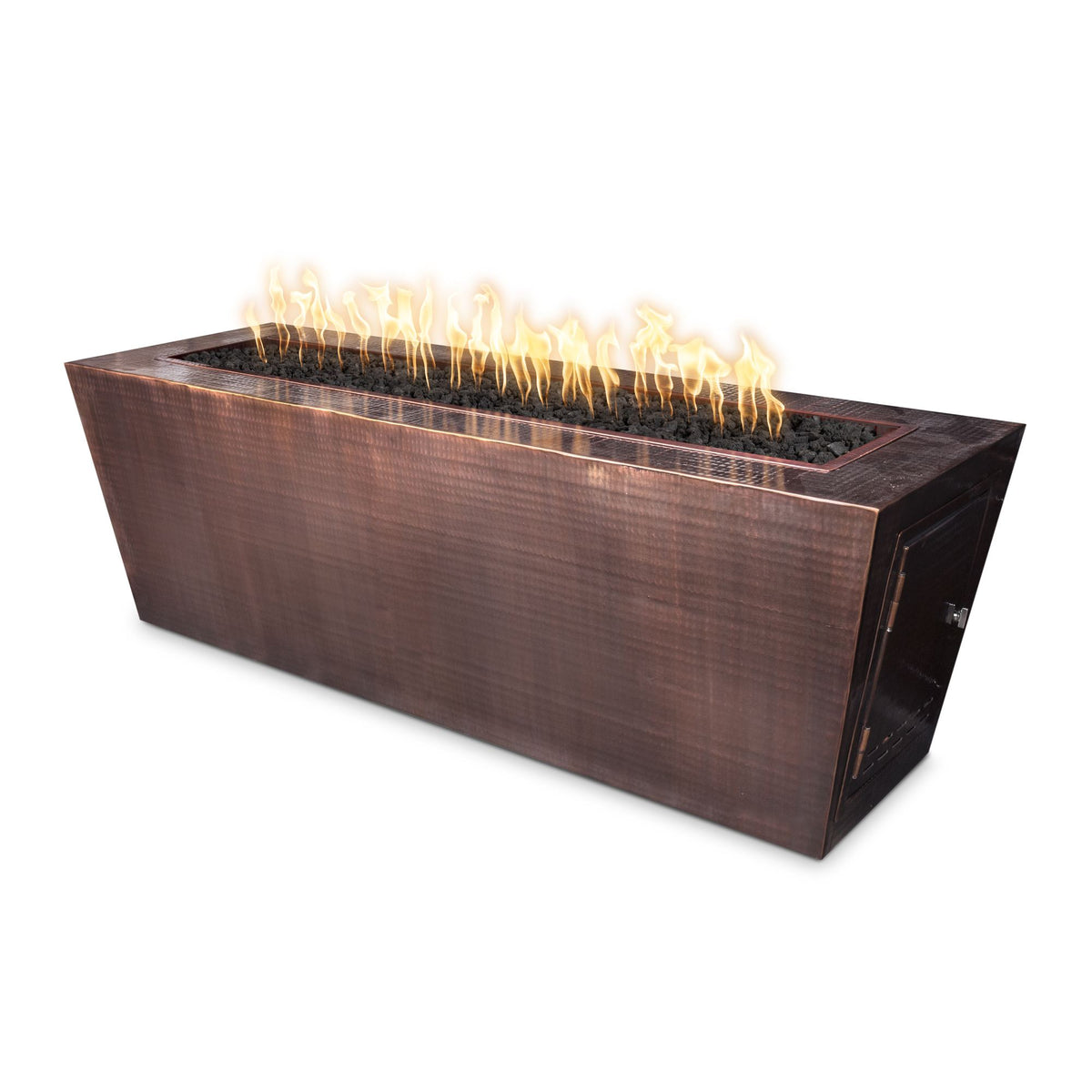 The Outdoor Plus Mesa Fire Table - Hammered Copper