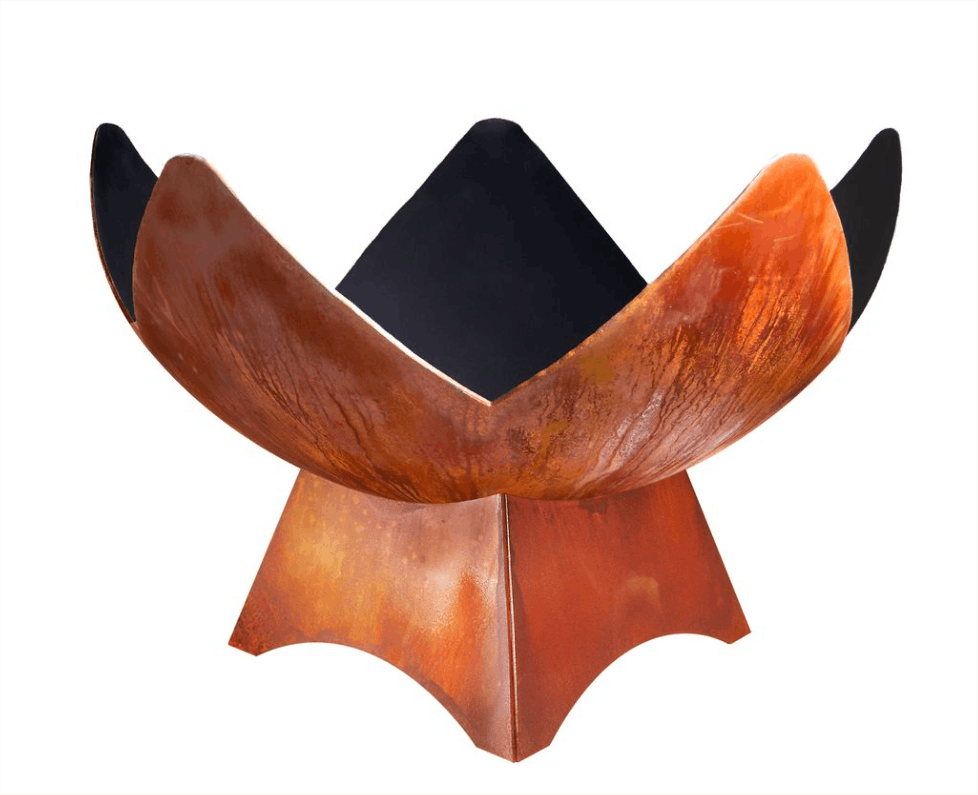 Fire bowl on a white background