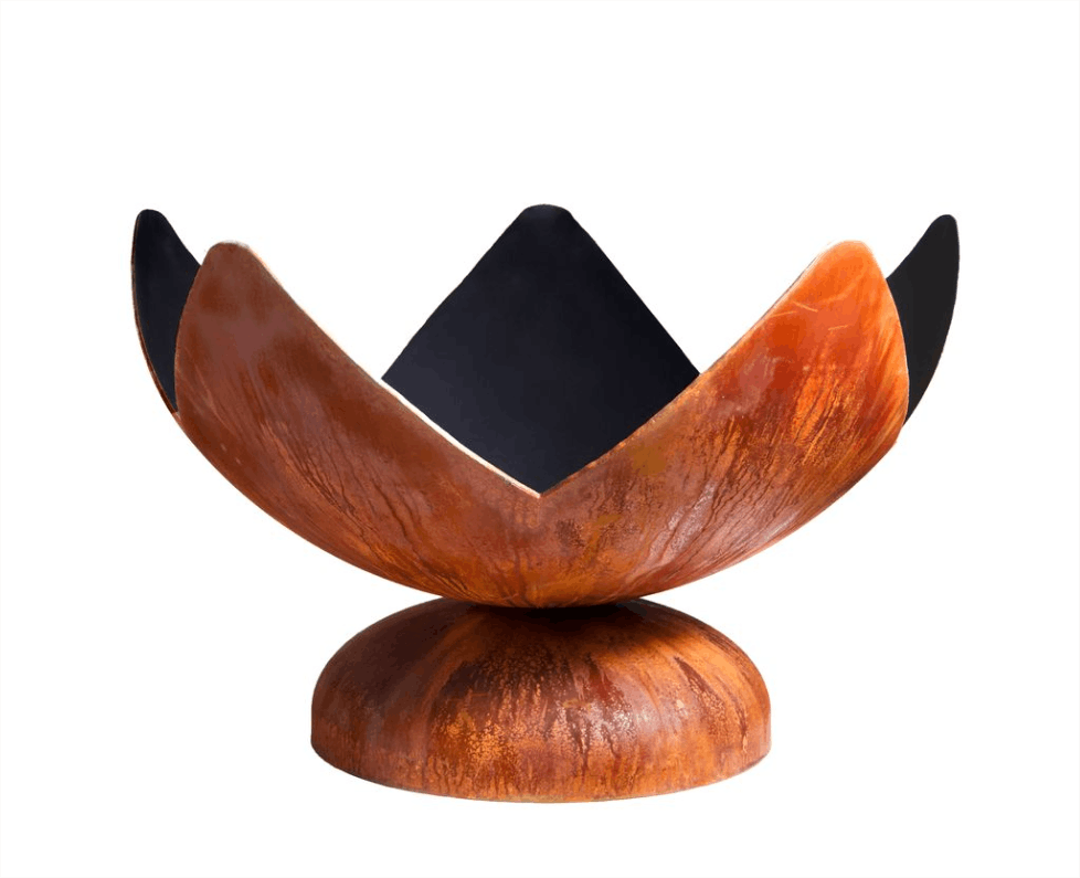 Fire bowl on a white background