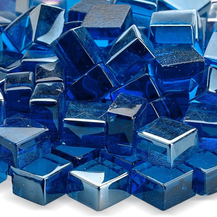 Fire by Design 2PBLUSTER 1/2-Inch, 2.0 Collection Fire Glass, 10 lb, Pacific Blue Luster