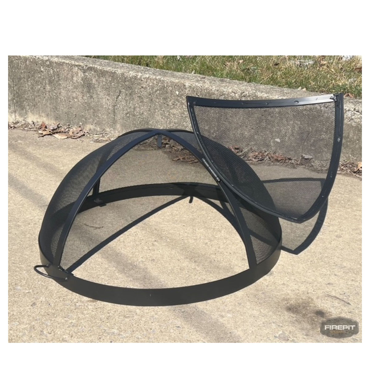 Aspen Industries Inc. Master Flame Lift Off Dome Round Fire Pit Screen with Single Door