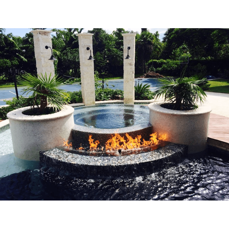 Fire by Design APLSQWB36 Legacy Square 36-Inch GFRC Fire on Water Bowl