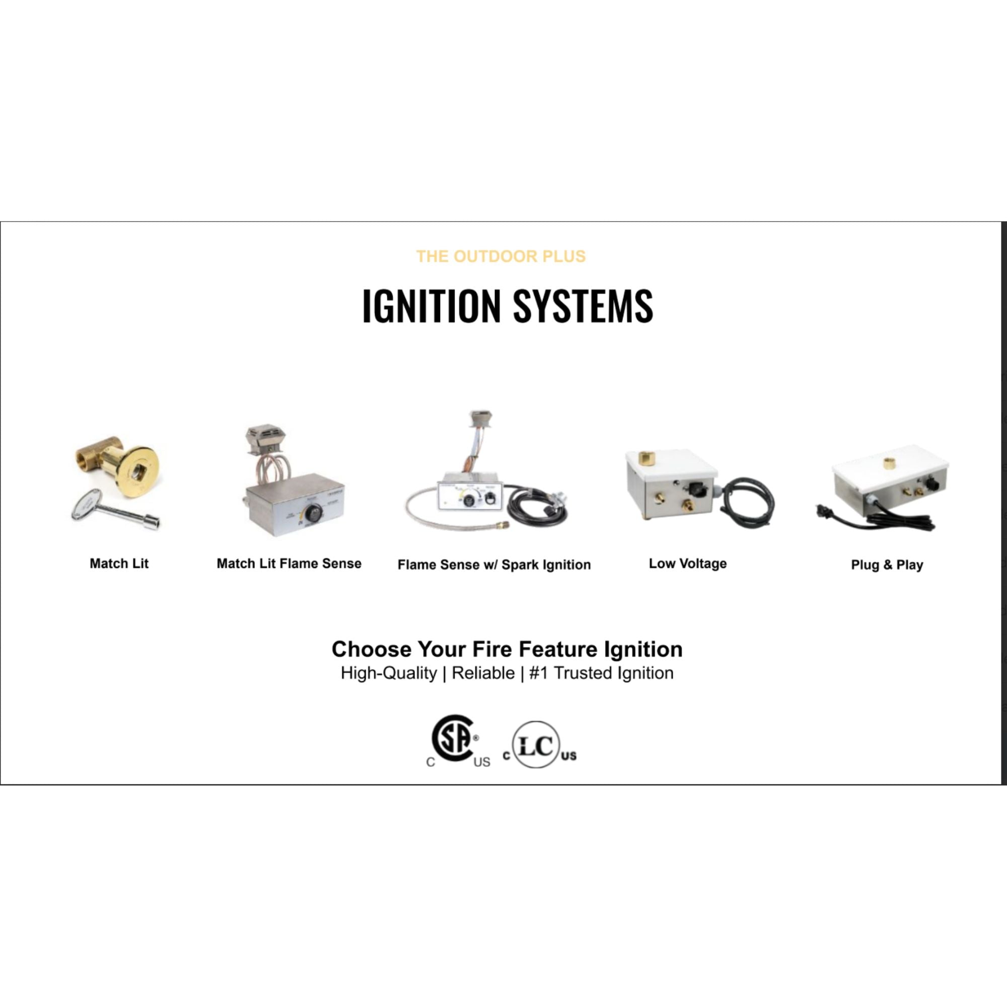 different firepit ignition systems by The Outdoor Plus