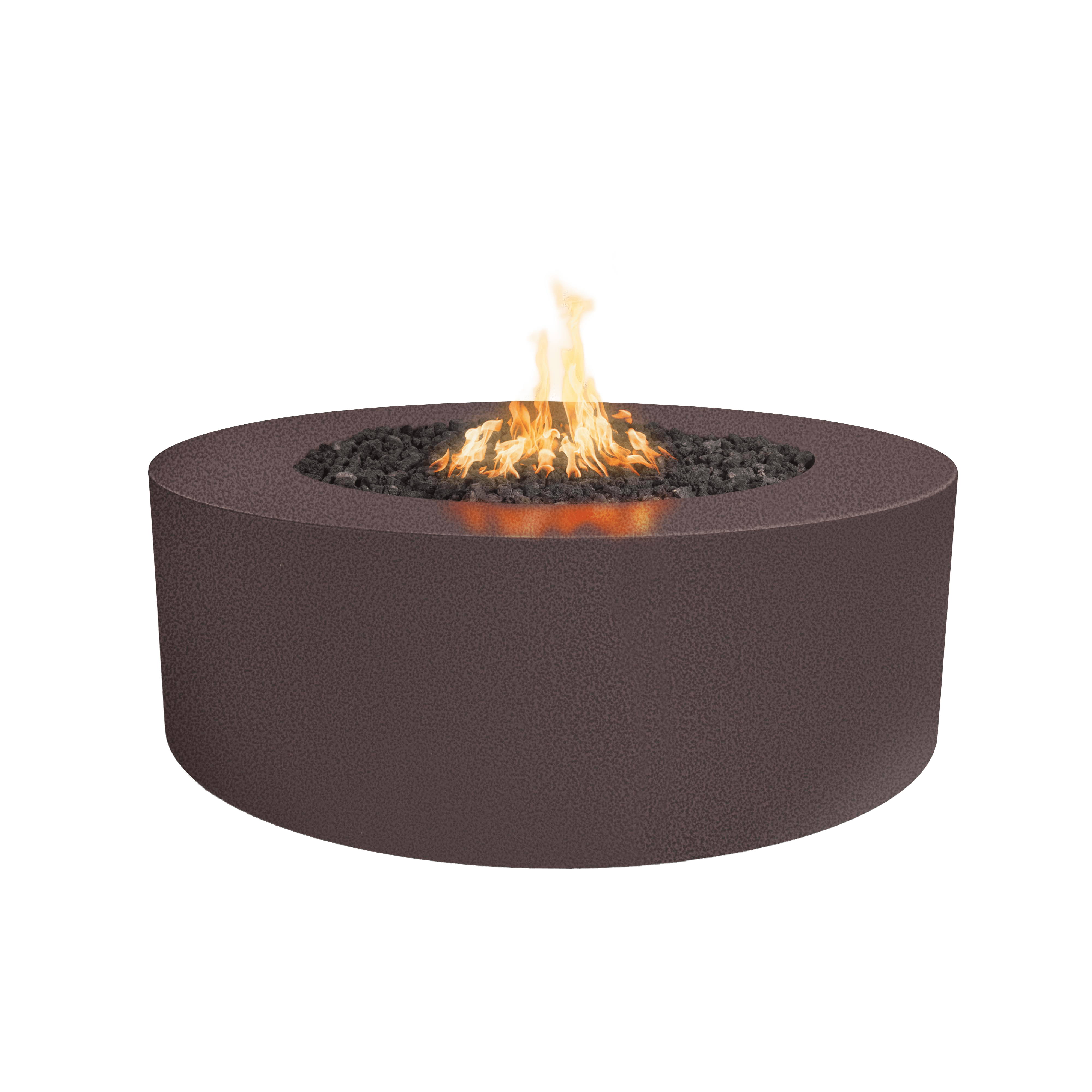 Top Fires by The Outdoor Plus Unity 48x24-Inch Round Powder Coated Steel Gas Fire Pit