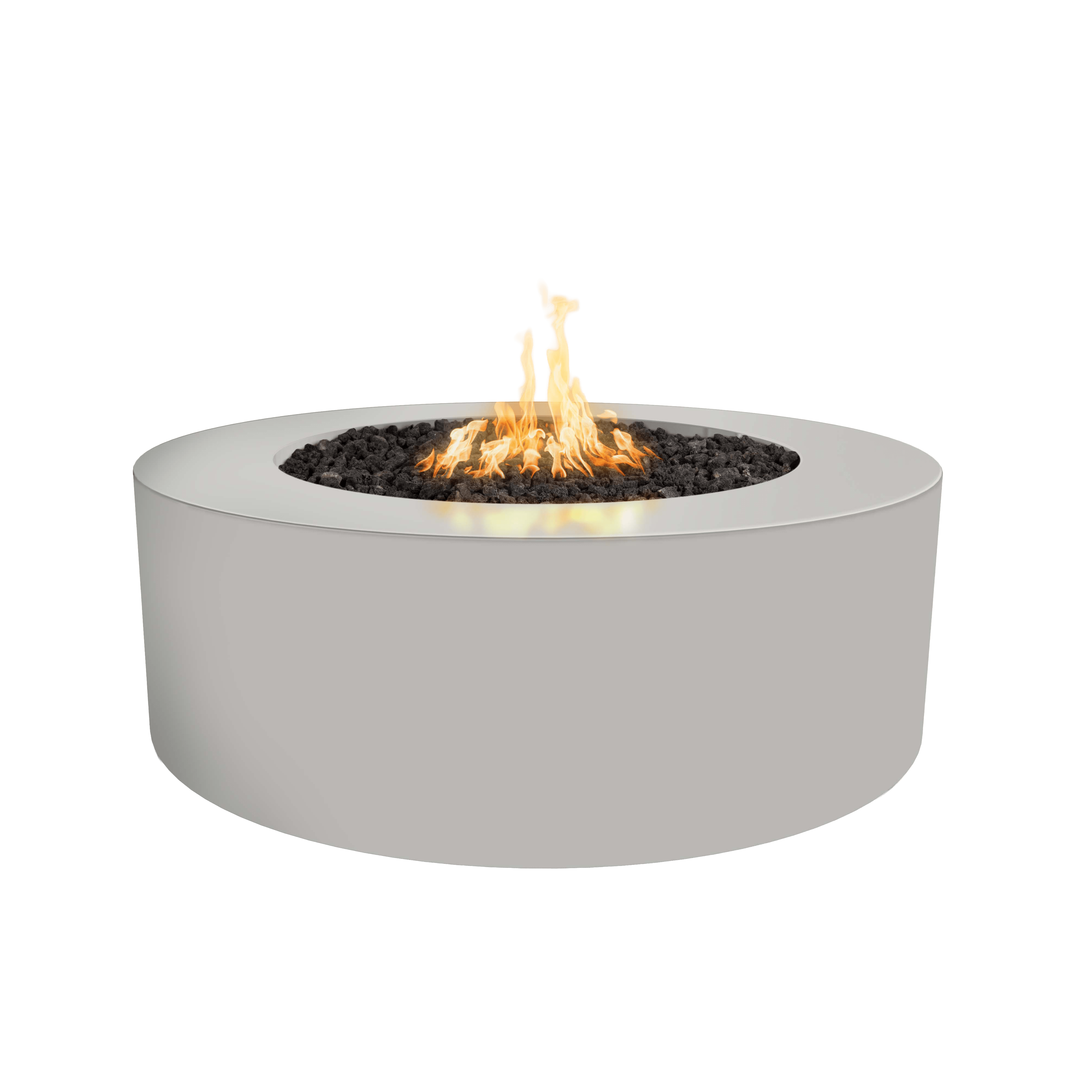 Top Fires by The Outdoor Plus Unity 72x24-Inch Round Powder Coated Steel Gas Fire Pit