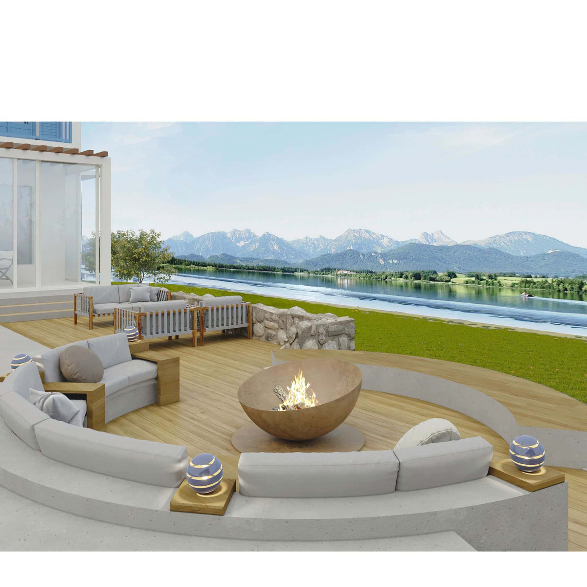 GlammFire Solace - Firewood/Charcoal Fire Pit