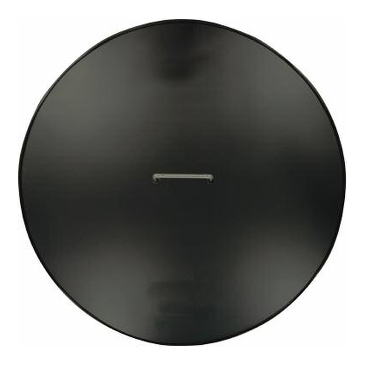 Master Flame one piece round fire pit cover snuffer lid with single welded stainless steel handle