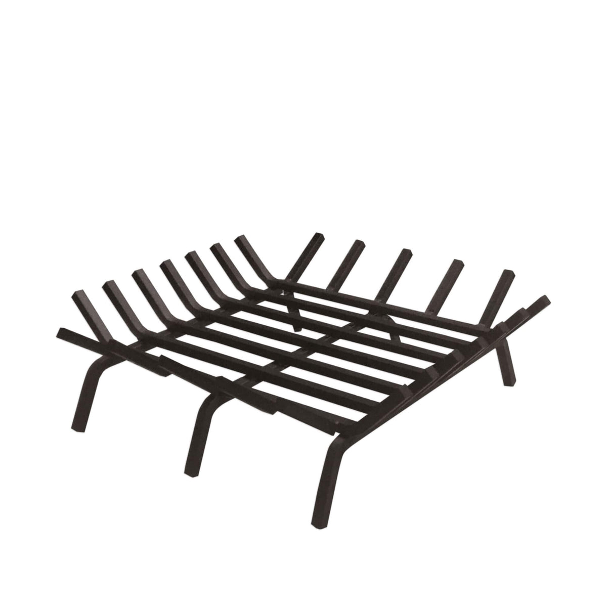Master Flame square welded steel fire pit grate, black 5/8" steel bar
