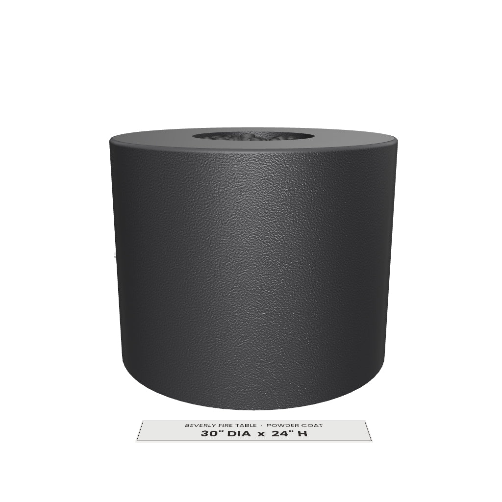 Beverly Fire Table Powder Coat 3D model – 30 in diameter x 24 in tall