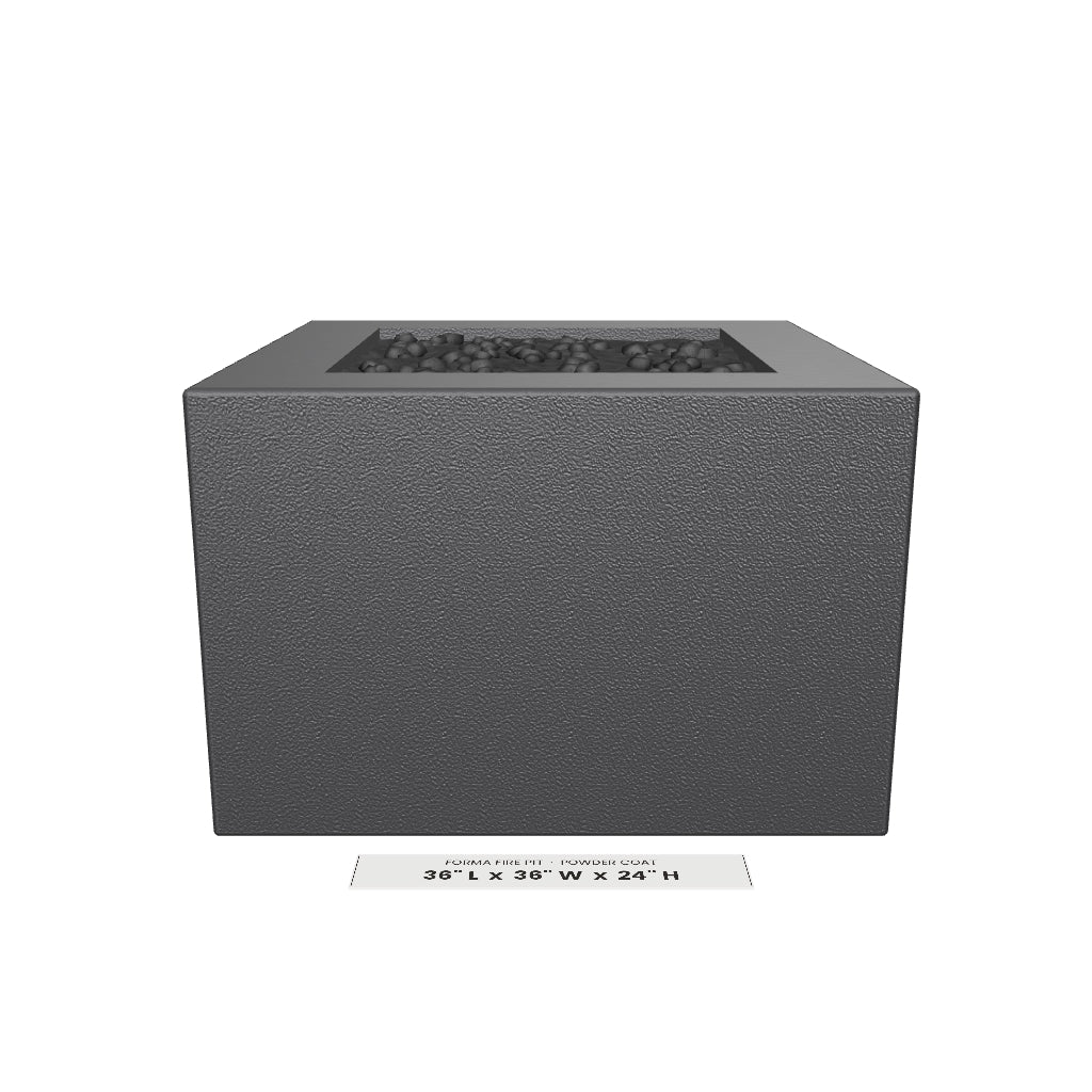 Forma Fire Pit Powder Coat 3D model – 36 in x 36 in x 24 in tall