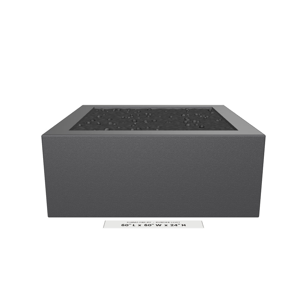 Forma Fire Pit Powder Coat 3D model – 60 in x 60 in x 24 in tall