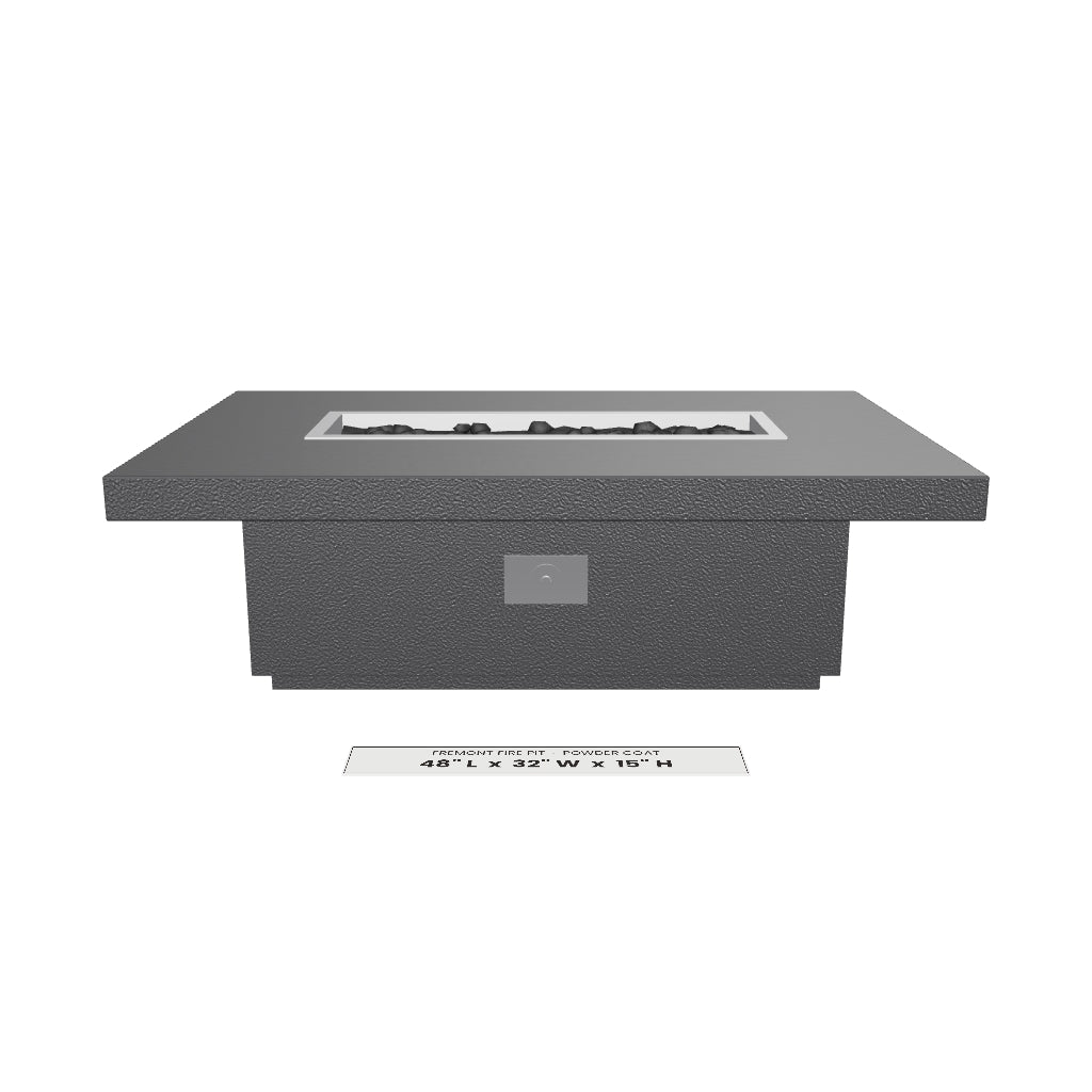 Fremont Fire Pit Powder Coat 3D model – 48" x 32" x 15"