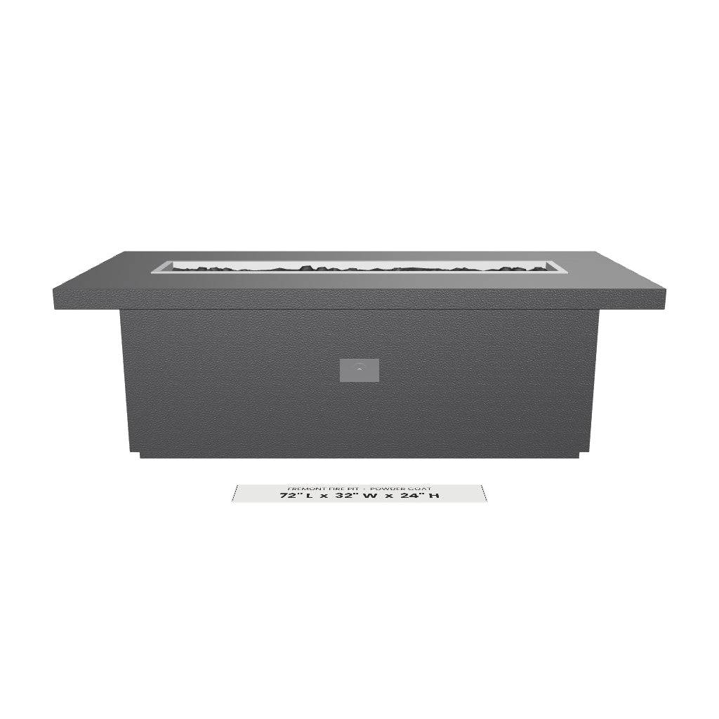 Fremont Fire Pit Powder Coat 3D model – 72" x 32" x 24"
