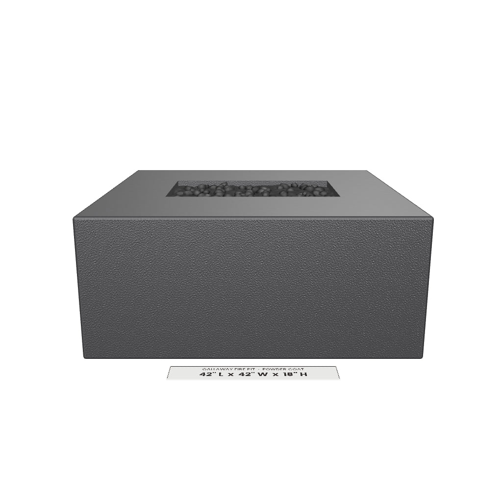 Gallaway Fire Pit Powder Coat 3D model – 42 in x 42 in x 18 in tall