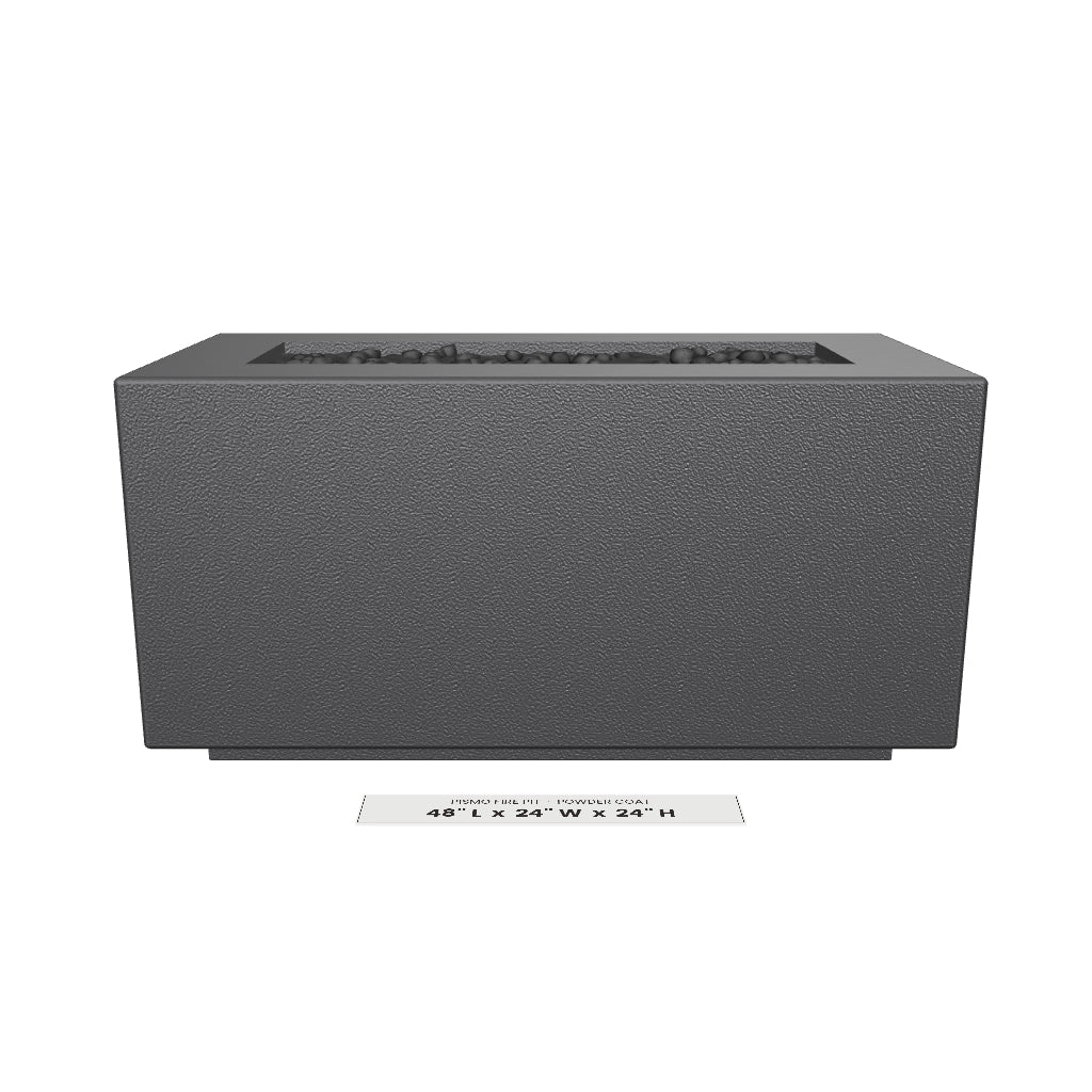 Pismo Fire Pit Powder Coat 3D model – 48 in x 24 in x 24 in tall