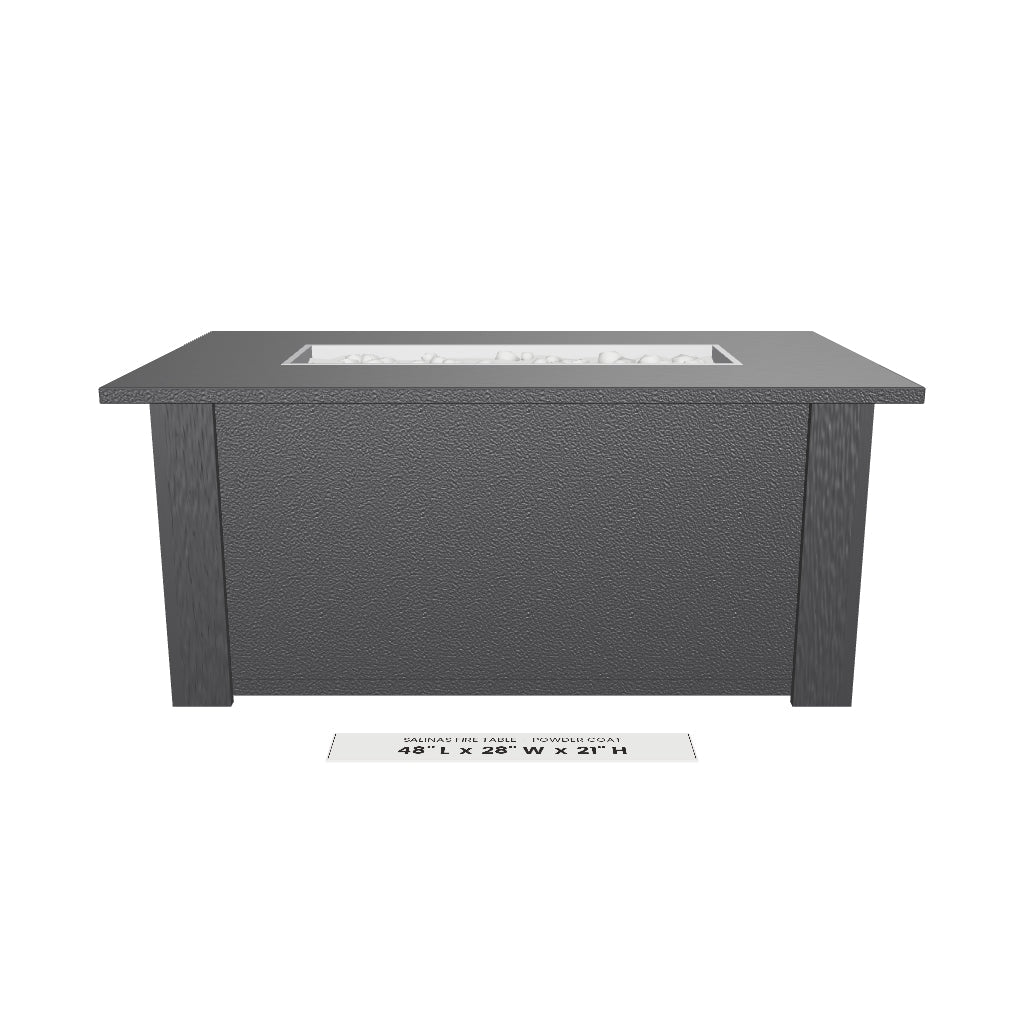 Salinas Fire Table Powder Coat 3D model – 48" x 28" x 21"
