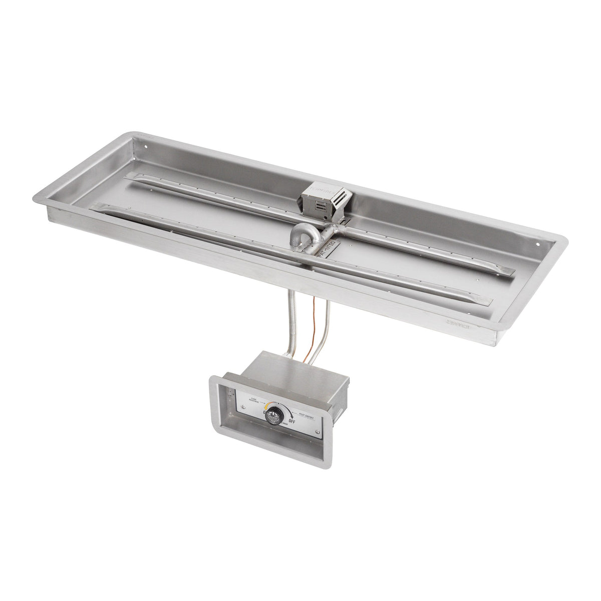 Rectangle drop-in pan with H burner, Match Lit w/ Flame Sense