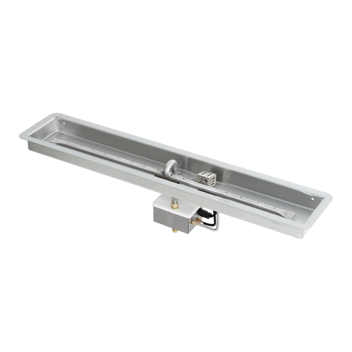 Rectangle drop-in pan with linear burner, 30DC Electronic Ignition