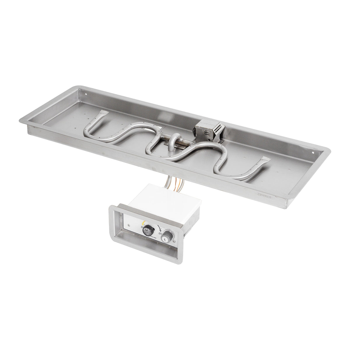 Rectangle drop-in pan with switchback burner, Flame Sense w/ Spark Ignition
