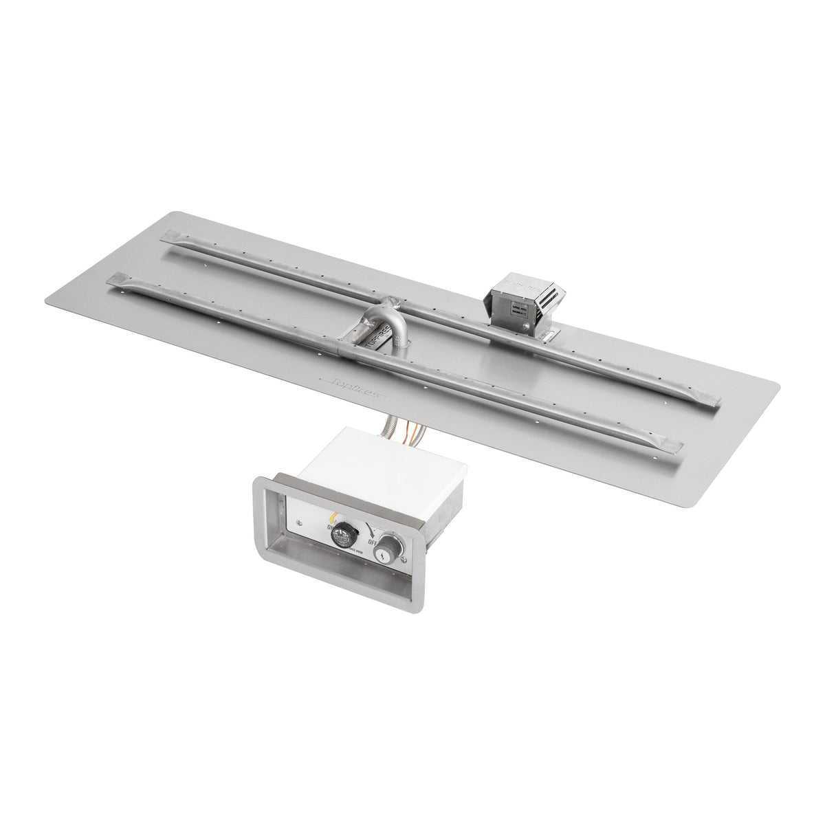 Rectangle flat pan with H burner, Flame Sense w/ Spark Ignition