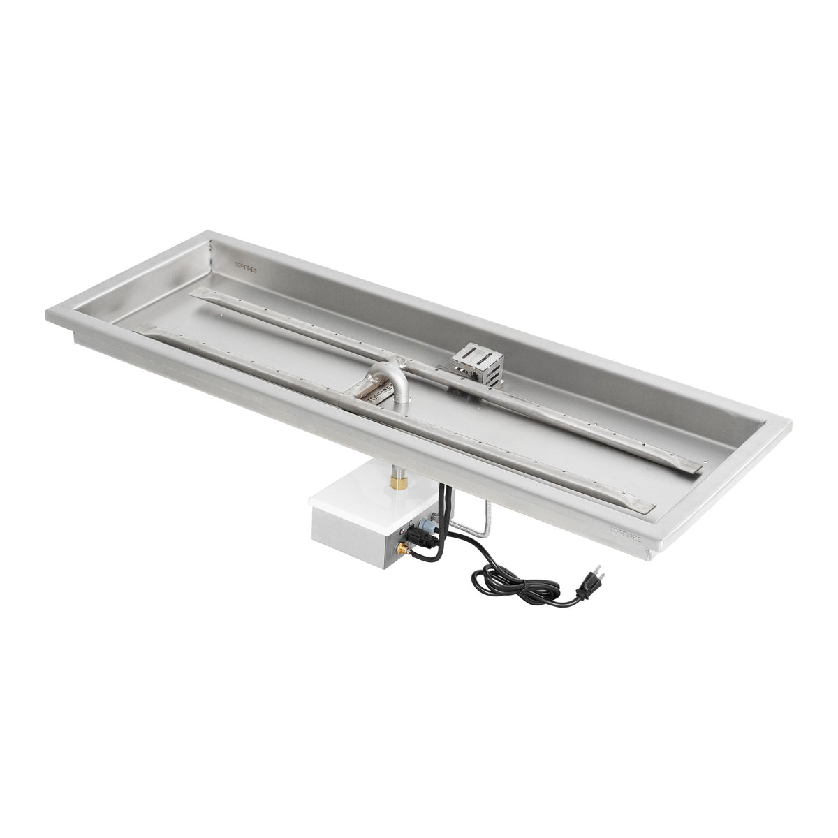 Rectangle raised lip pan with H burner, Plug & Play