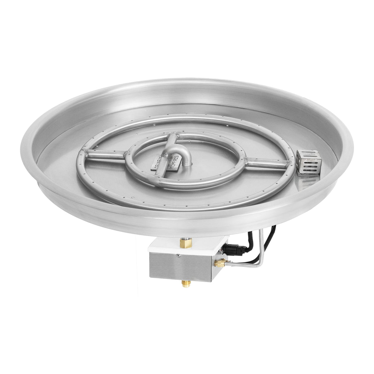 Round drop-in pan with round burner, 30DC Electronic Ignition