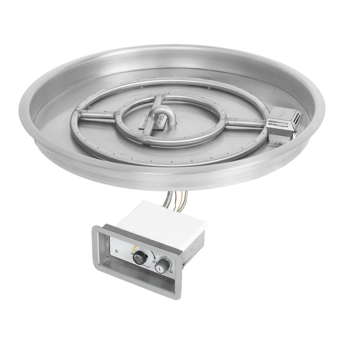 Round drop-in pan with round burner, Flame Sense w/ Spark Ignition