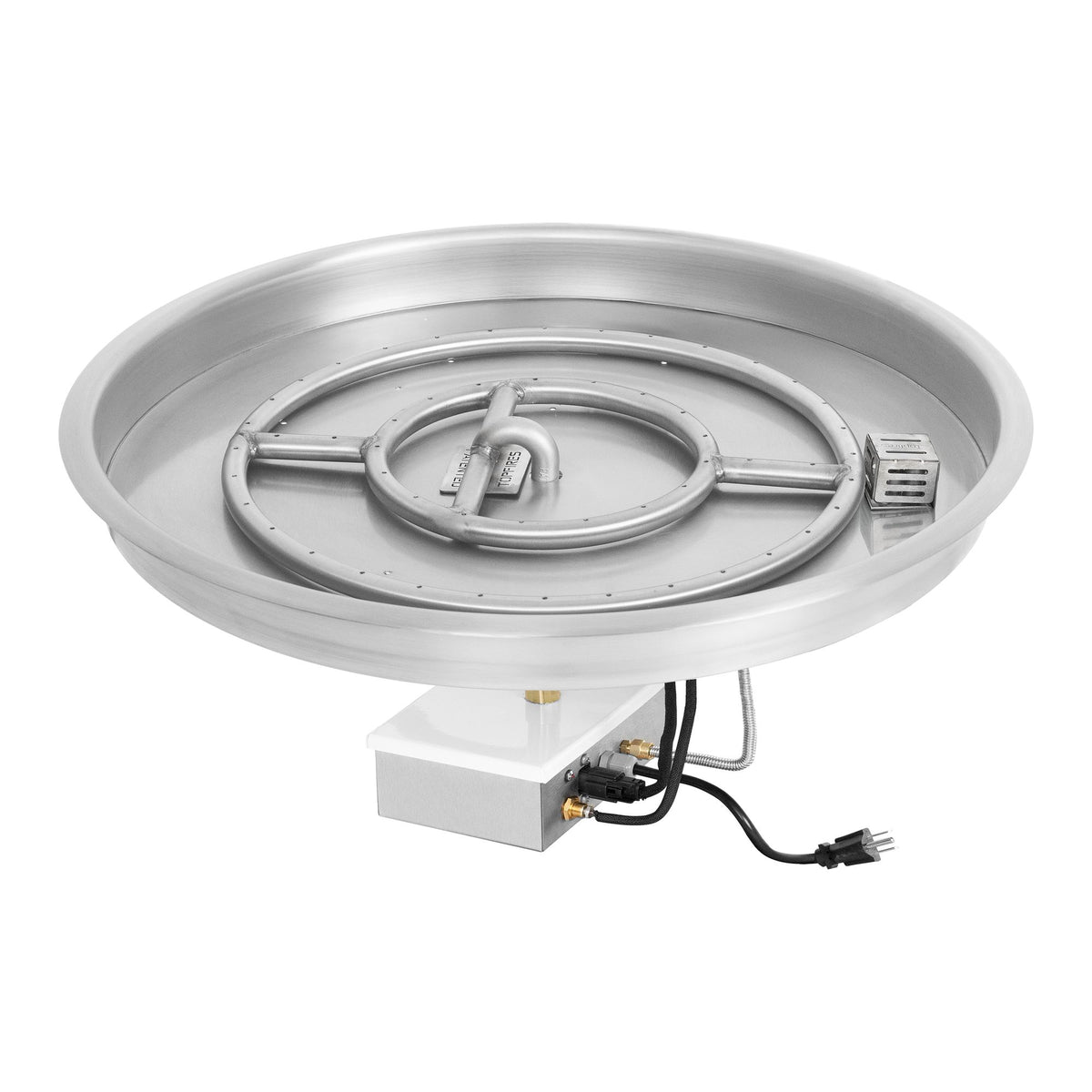 Round drop-in pan with round burner, Plug & Play